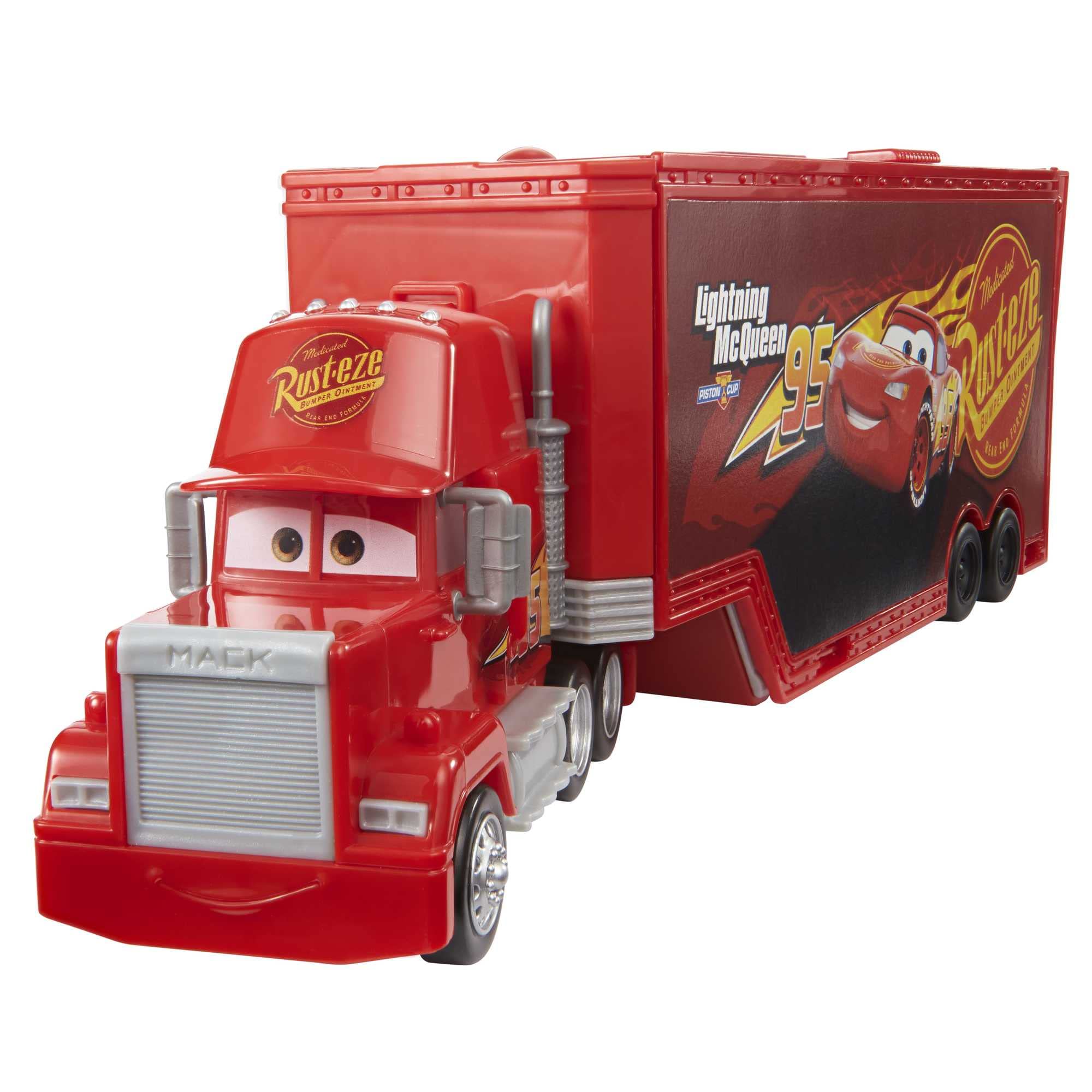Disney and Pixar Cars Transforming Mack Playset - 2-in-1 Toy Truck & Tune-Up Station for Kids 3+