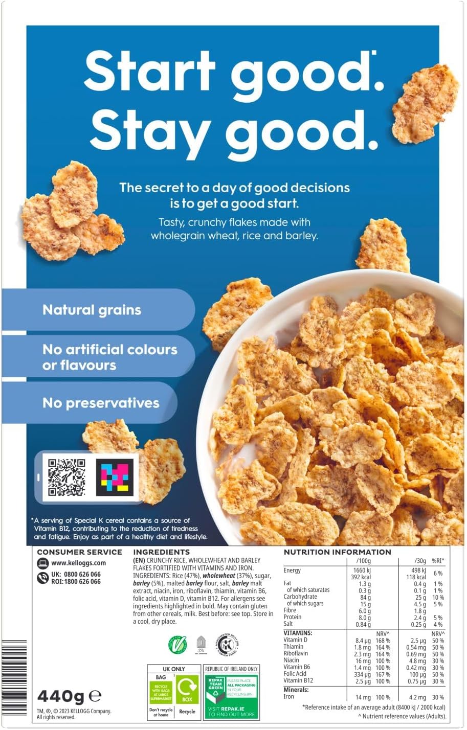 Special K The Original Breakfast Cereals, 440g