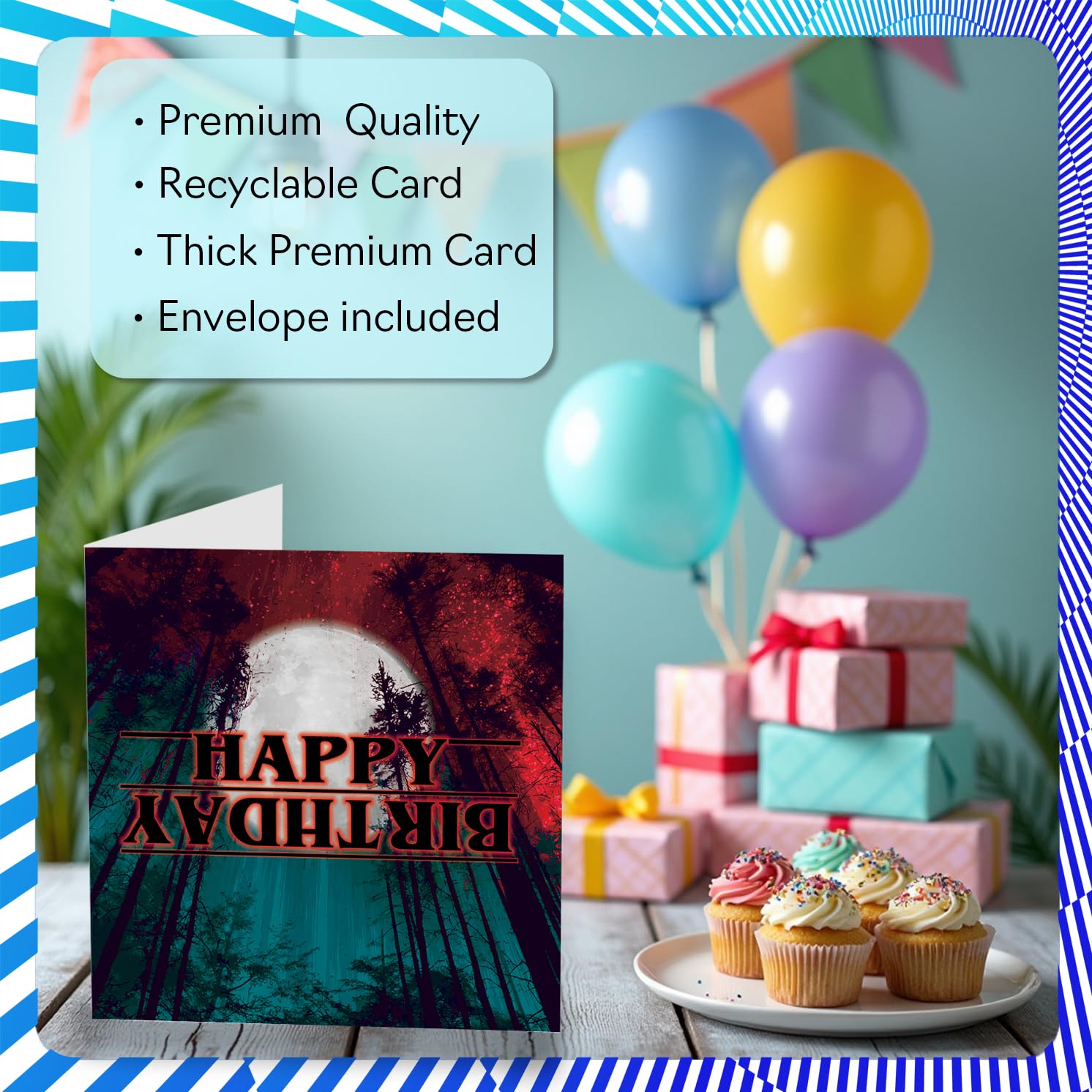 Stuff4 Sci Fi Themed Birthday Card for Men & Women | 145mm Square | Uncoated Interior 3