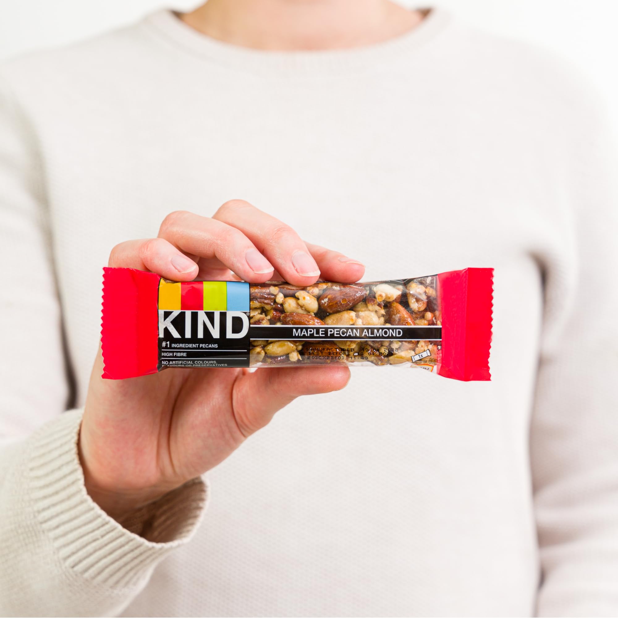 KIND Maple Pecan Almond Gluten Free Snack Bars, High Fibre, No Artificial Ingredients, Multipack 12 x 40g 3