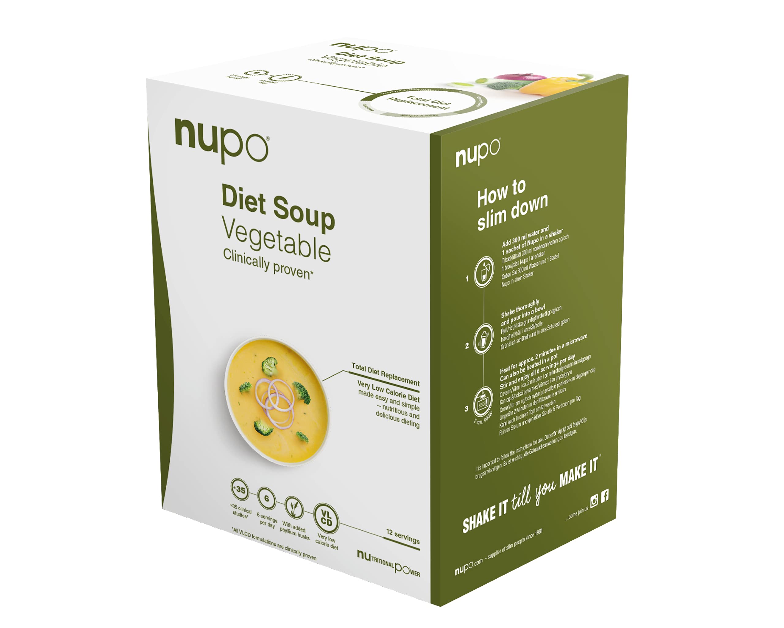 NUPO Diet Meal Replacement Gluten Free Vegetable Soup (12 Servings) 7