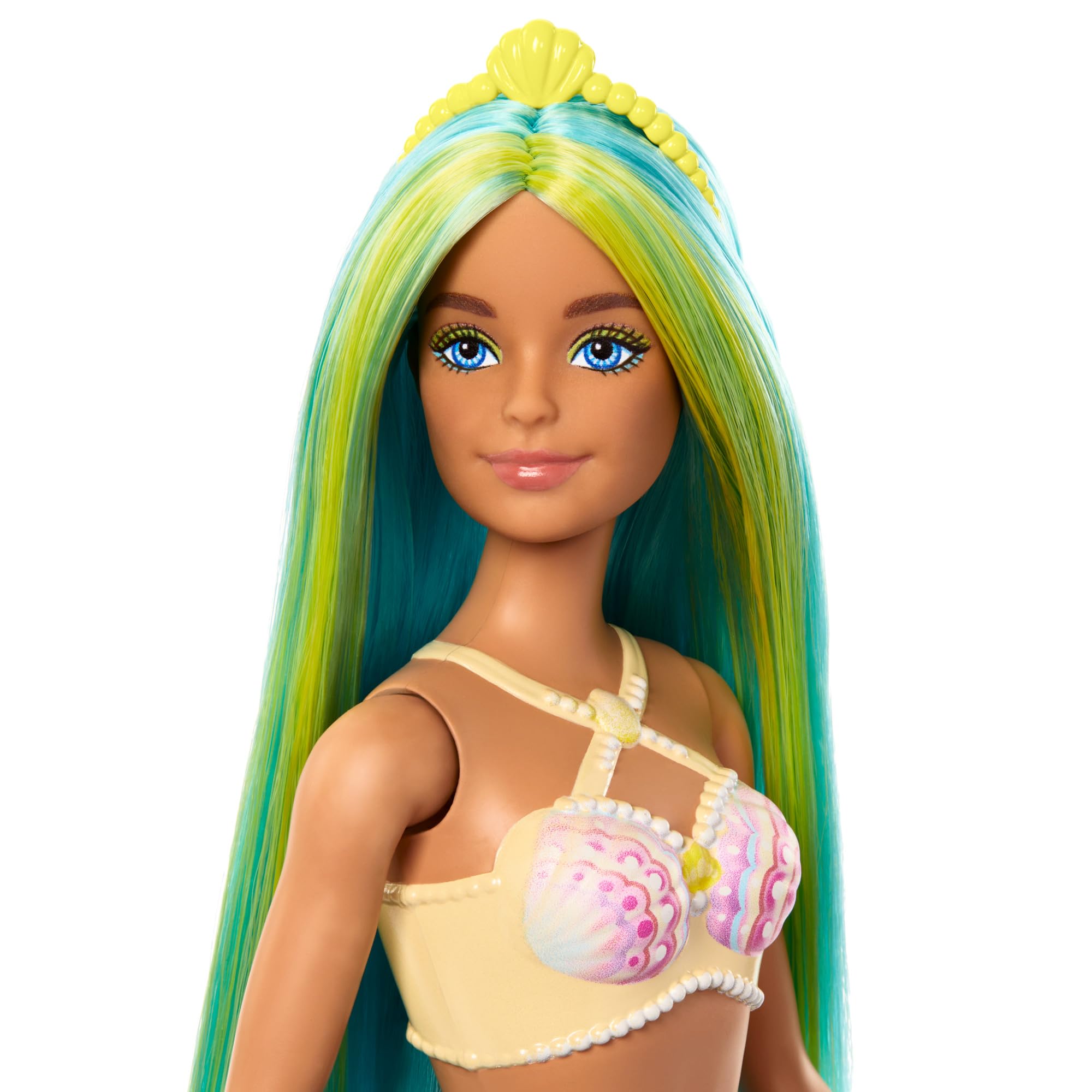 Barbie HRR03 Mermaid Doll with Two-Tone Fantasy Hair and Headband Accessory 2