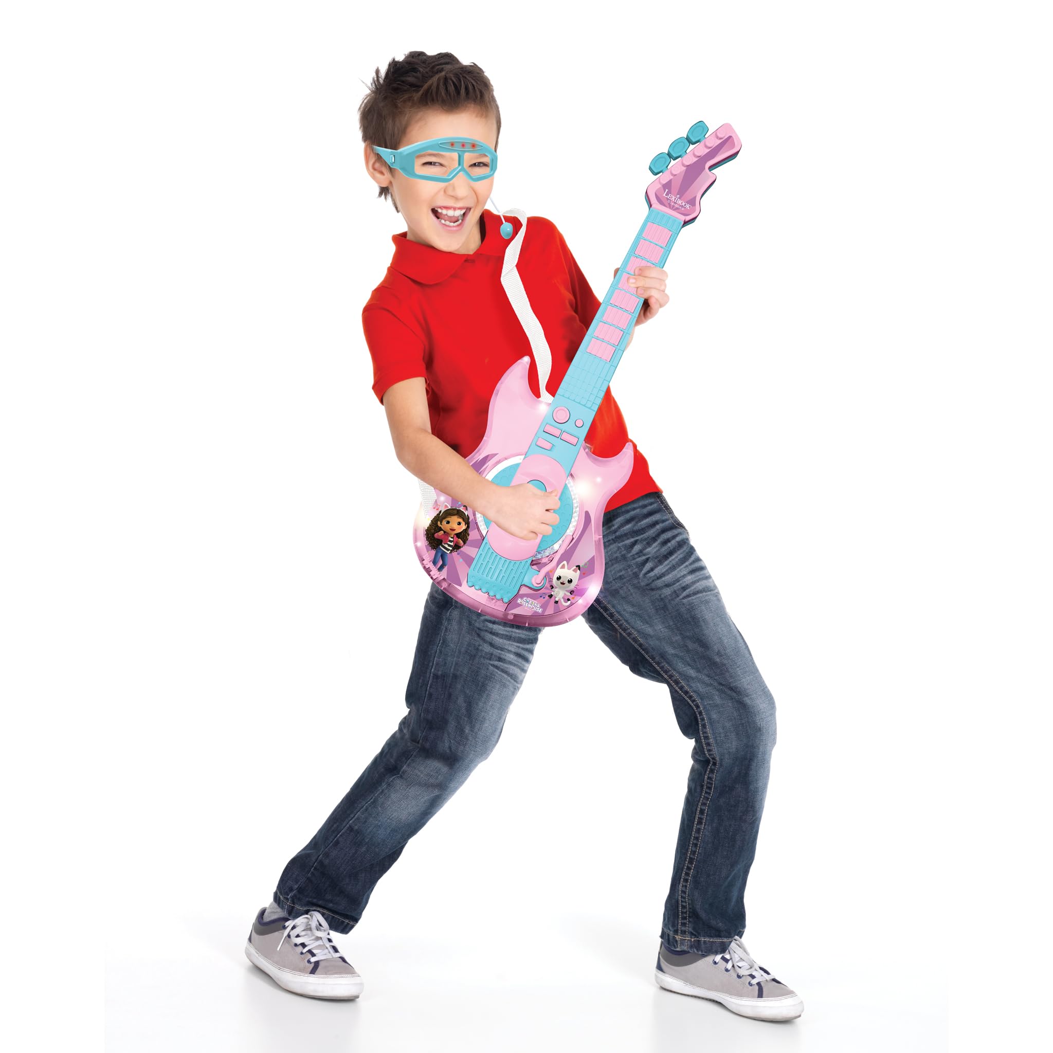 Lexibook Gabby's Dollhouse Electronic Guitar with Microphone & Glasses - Musical Toy for Kids 13