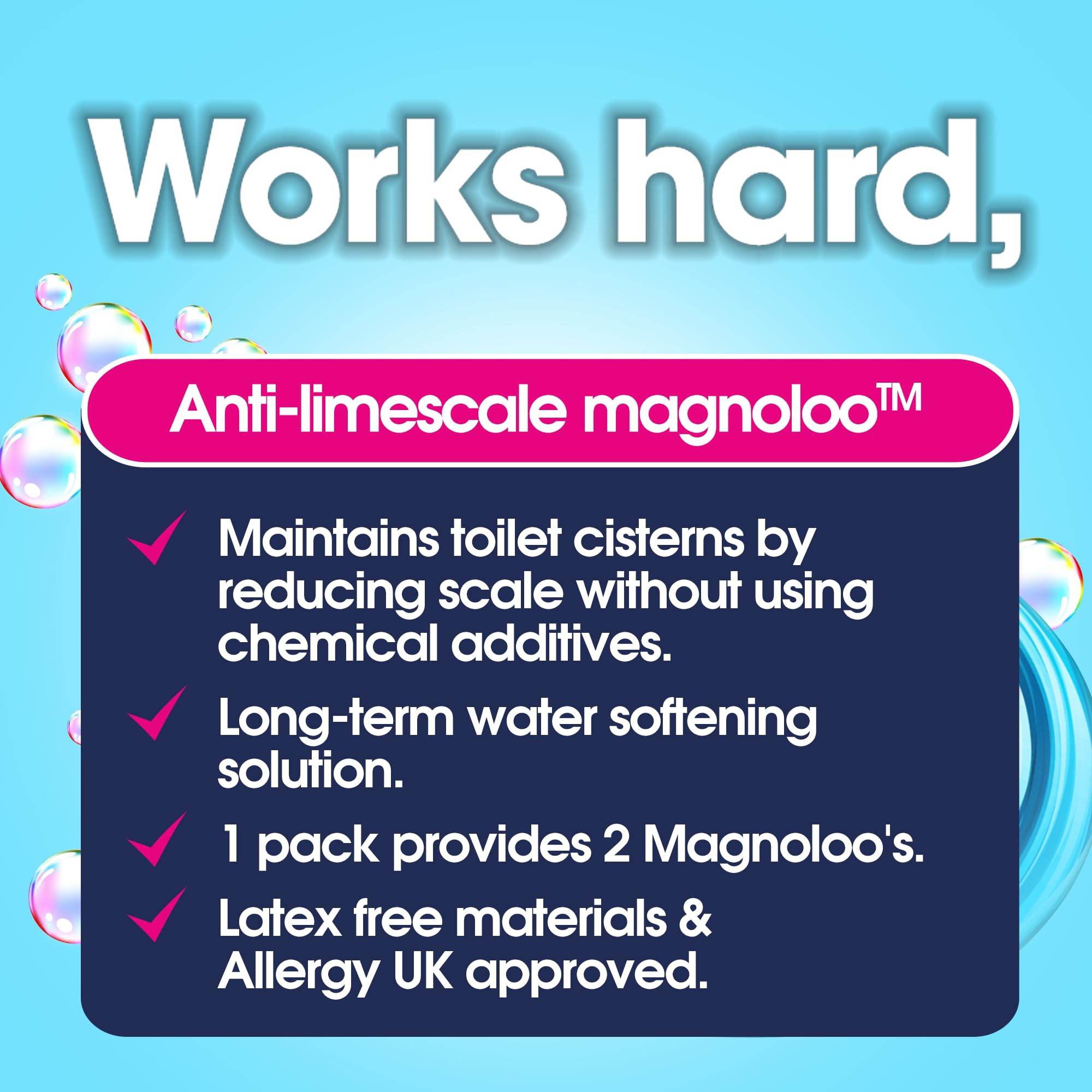 Ecozone Magnoloo Anti Limescale Treatment for Toilets - Pack of 2 9