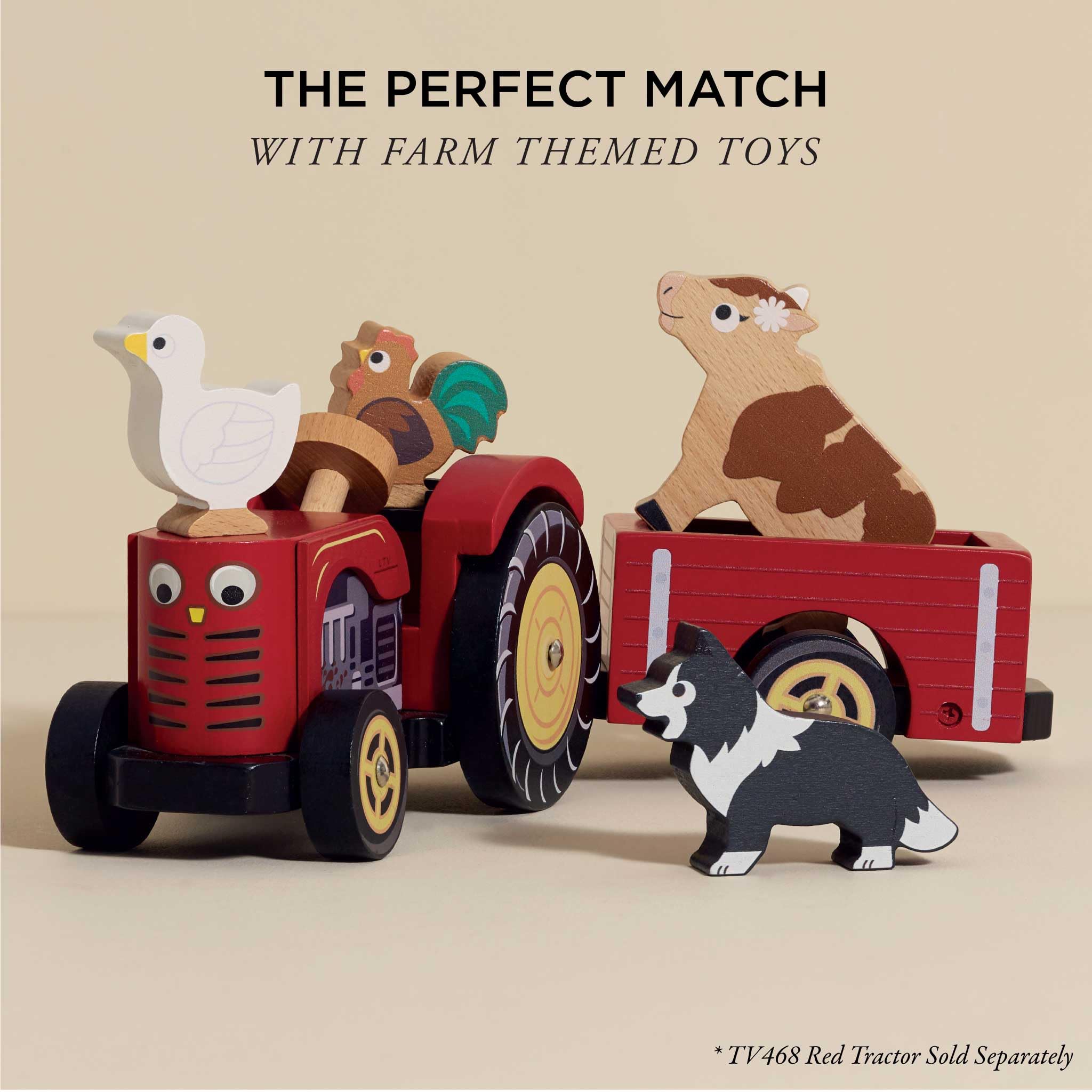 Le Toy Van Farm Animals Wooden Stacking Toy PL141 | Develops Dexterity & Coordination | Ages 18M+ 7