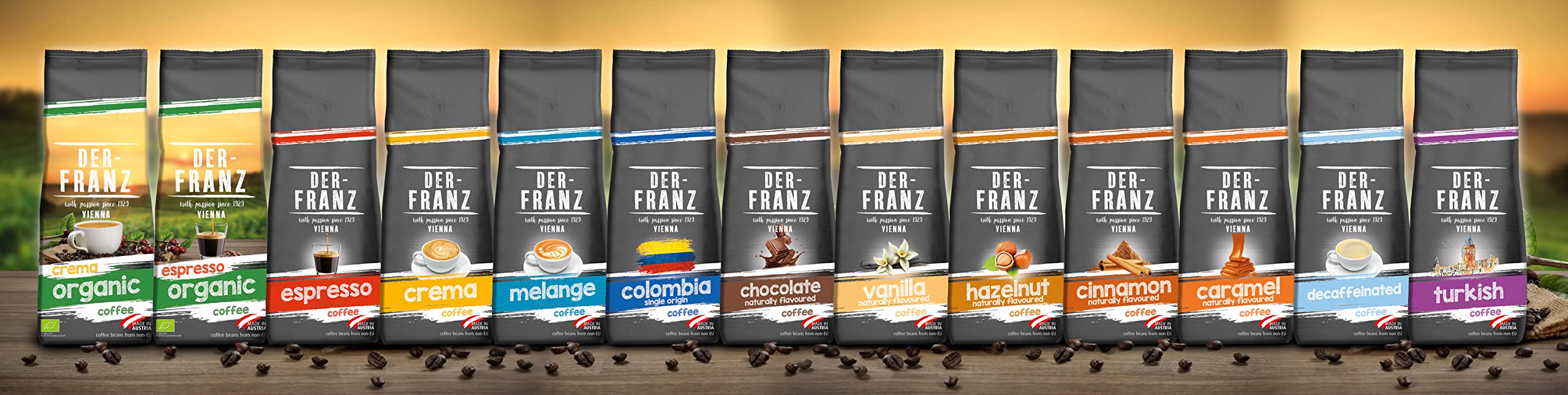 Der-Franz Crema Coffee, Whole Bean, 3 x 500 g 4