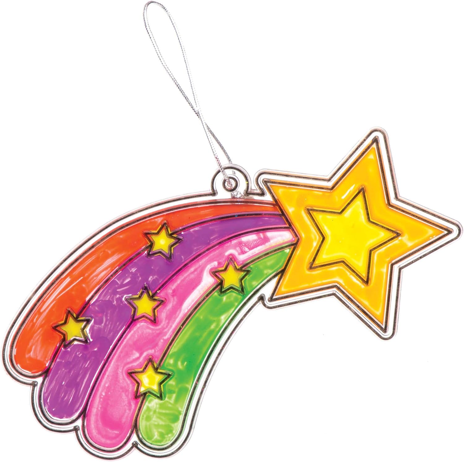 Baker Ross Unicorn Suncatcher Decorations - Arts & Crafts Kit for Kids 3