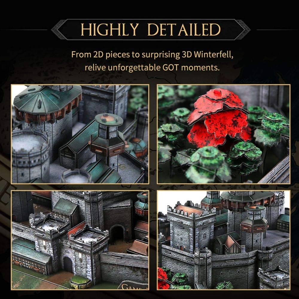 Game of Thrones Winterfell 3D Puzzle - 430-Piece Building Kit for Ages 8+ 6