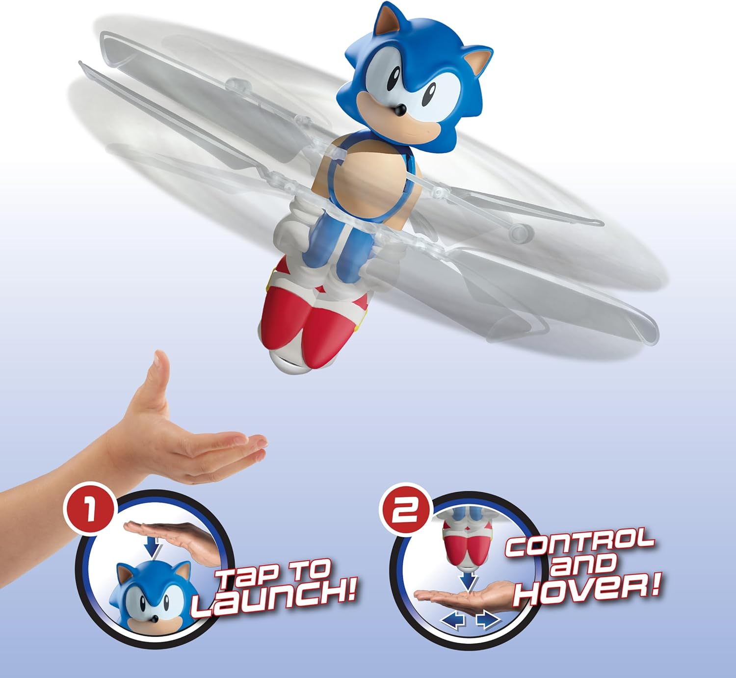 Hover 'n' Spin Sonic - Electronic Flying Action Figure with Real Flying Action 3