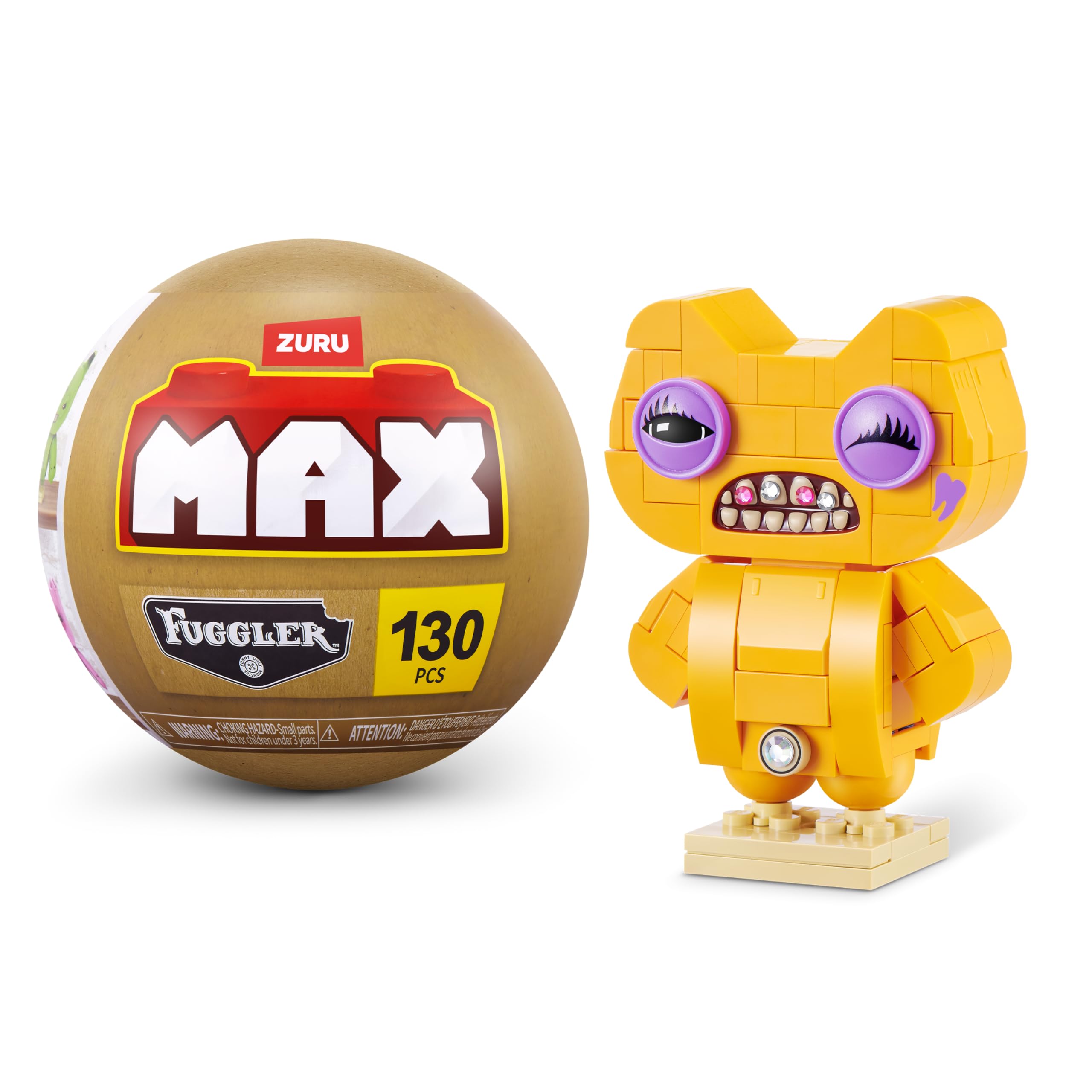 Max Build More Fuggler Baddies Building Set - Collectible Monster Figures | 186 Bricks | Ages 8+