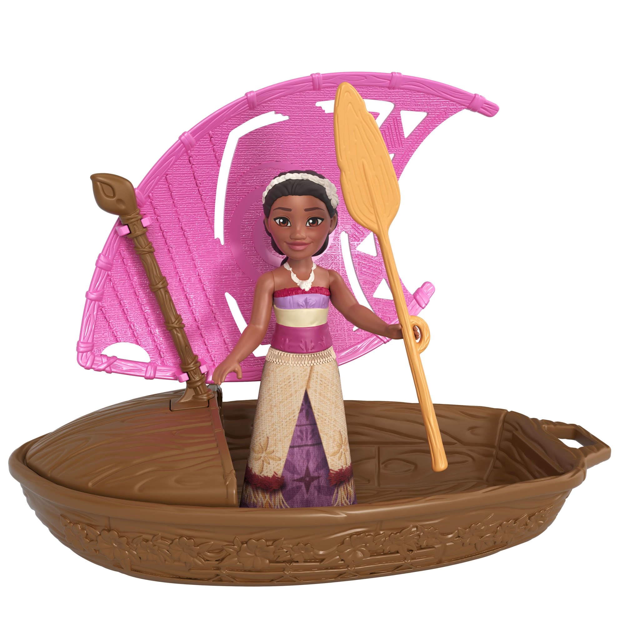 Mattel Disney Moana 2 Wayfinder Wonders Toy Set with Surprise Doll and Floating Canoe 4