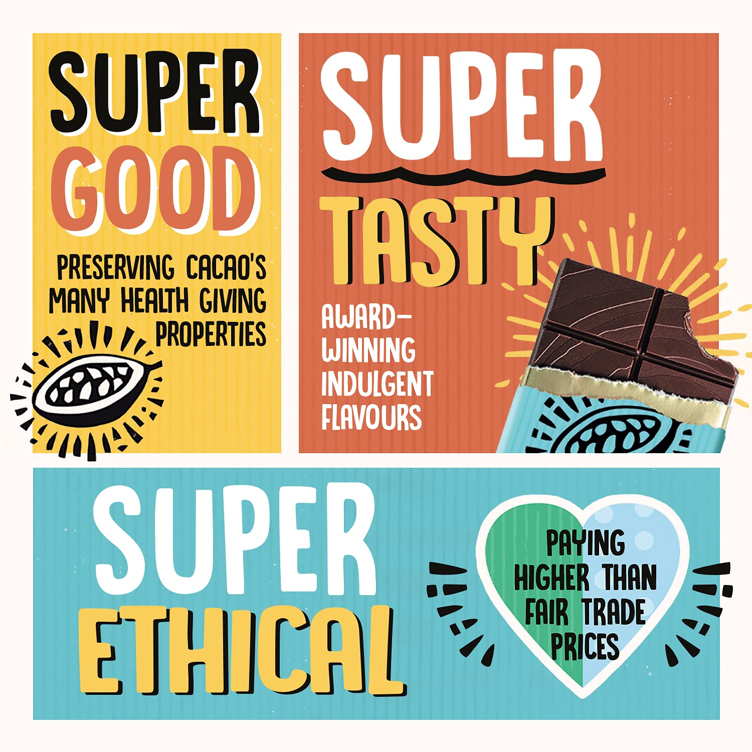 Ombar Centres Hazelnut Truffle Vegan Chocolate Bar - Organic, Fair Trade, Dairy & Gluten Free, 70g 4