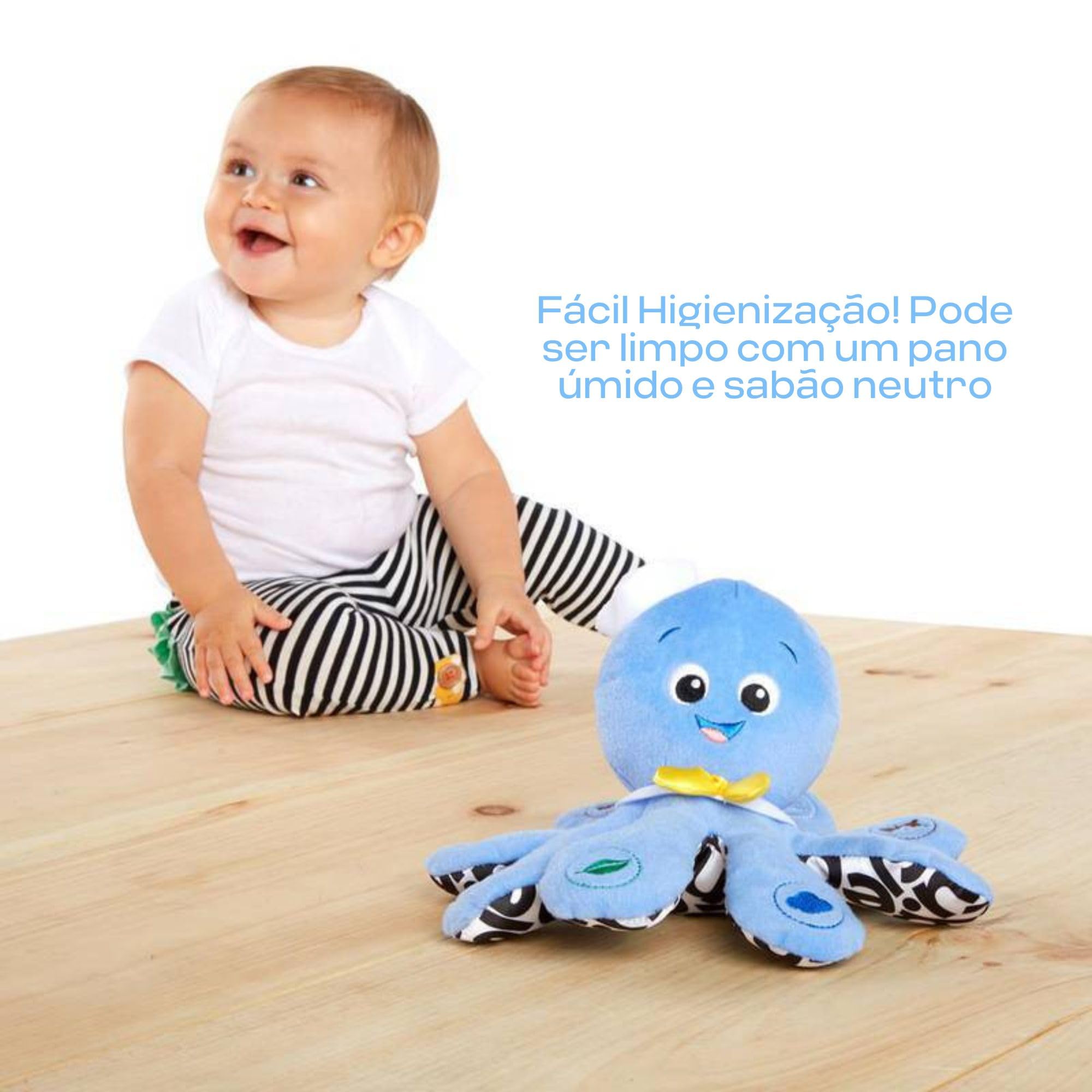 Baby Einstein Octoplush Musical Huggable Plush Toy - Learn Colors in 3 Languages, 11" Age 3 Months & Up 12