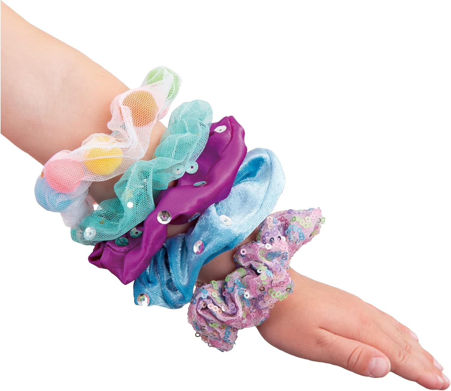 Galt - Sparkly Scrunchies Craft Kit for Kids 3
