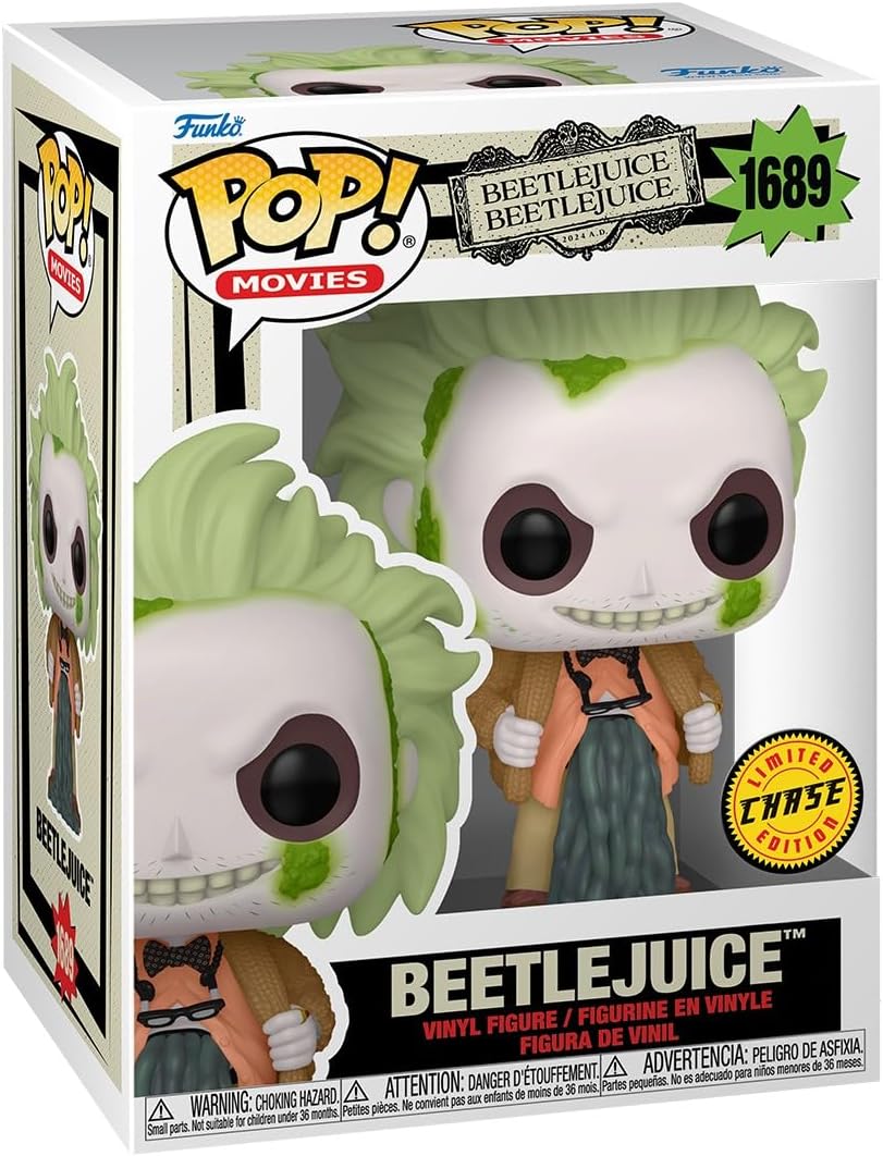 Funko Pop! Movies: Beetlejuice Beetlejuice - Beetlejuice w/ Chase Variant Vinyl Figure 5