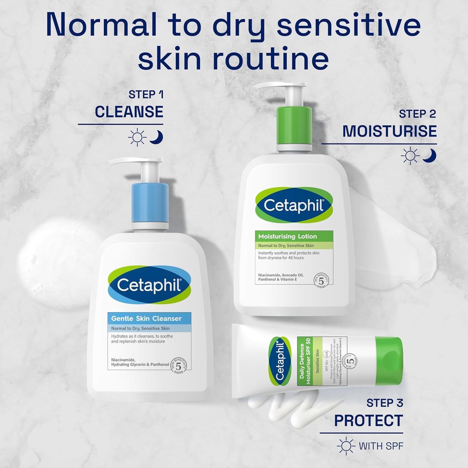 Cetaphil Gentle Skin Cleanser (473ml) - Face & Body Wash for Normal to Dry Sensitive Skin 8