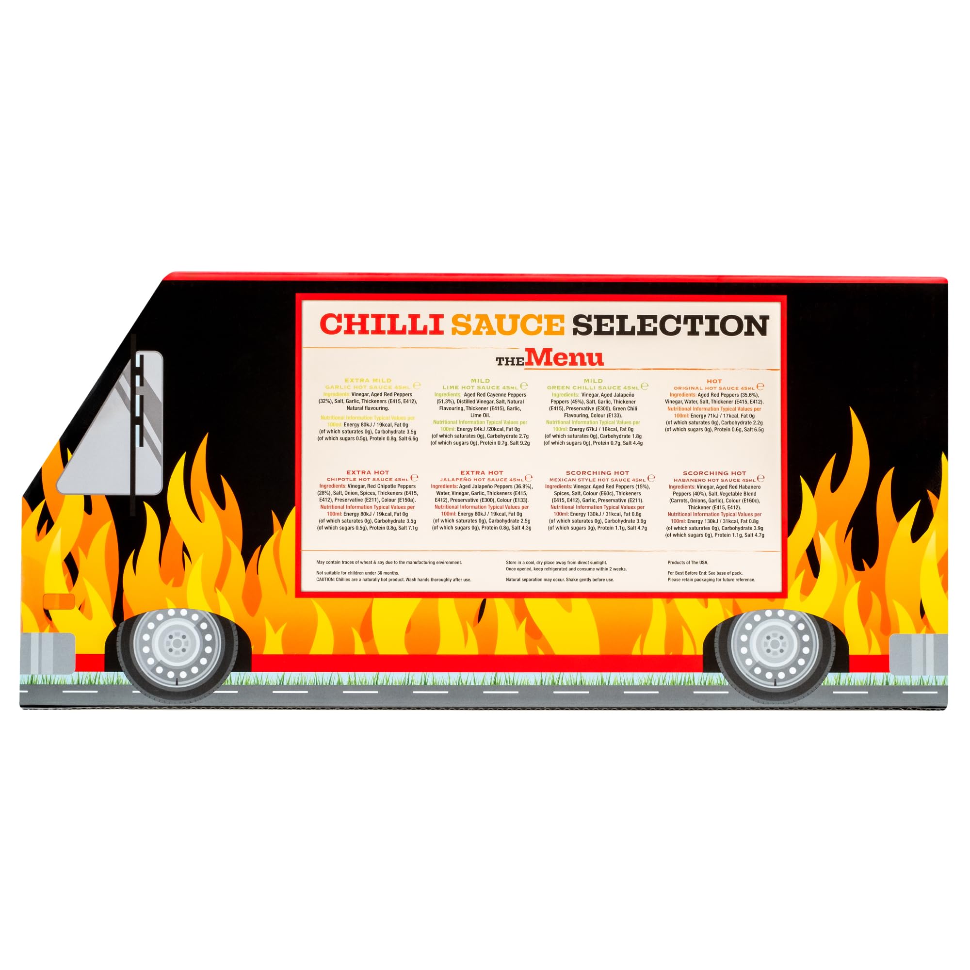 Hot Sauce Gift Set - Chilli Sauce Selection 8 Pack Including Sriracha, Taba 3