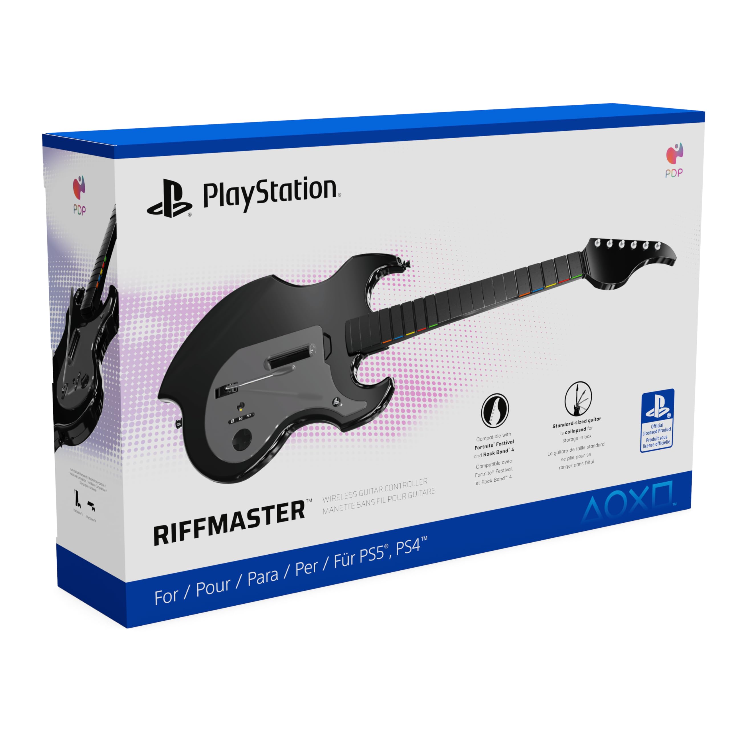 PDP RIFFMASTER Wireless Guitar Controller for PlayStation 5 & PlayStation 4 9