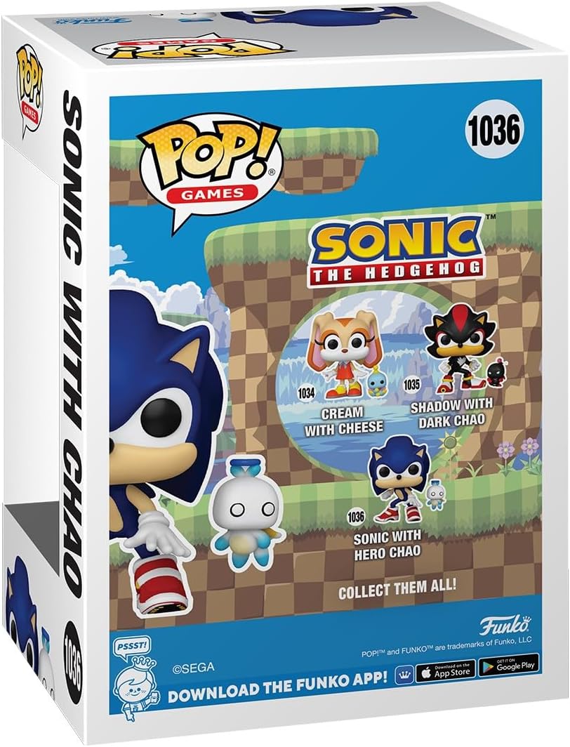 Funko Pop! Sonic the Hedgehog - Sonic with HChao Vinyl Figure 80309 3