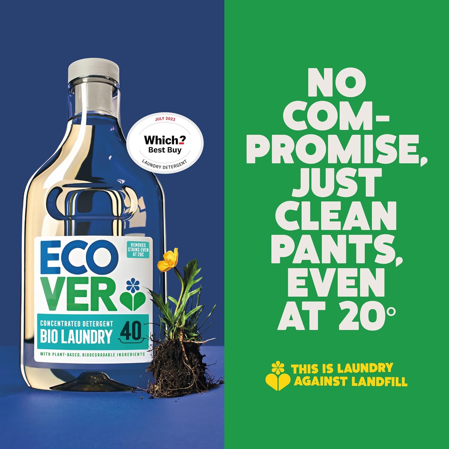 Ecover Non-Bio Laundry Liquid - Lavender & Sandalwood (1L, 28 Washes) 8