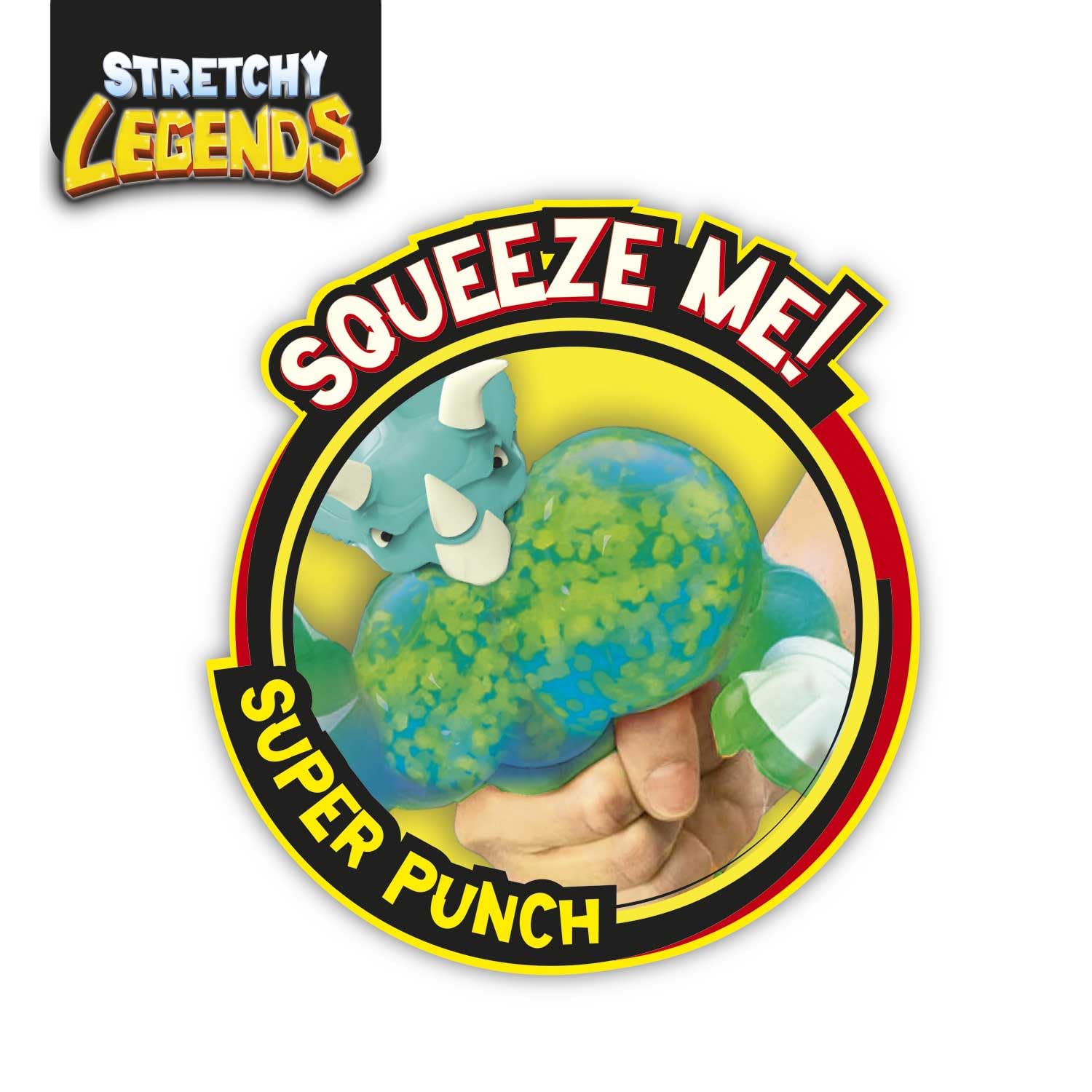 CRAZE STRETCHY LEGENDS Battlehorn Elastic Action Figure – Slime-Filled Stretchy Toy for Kids 3+