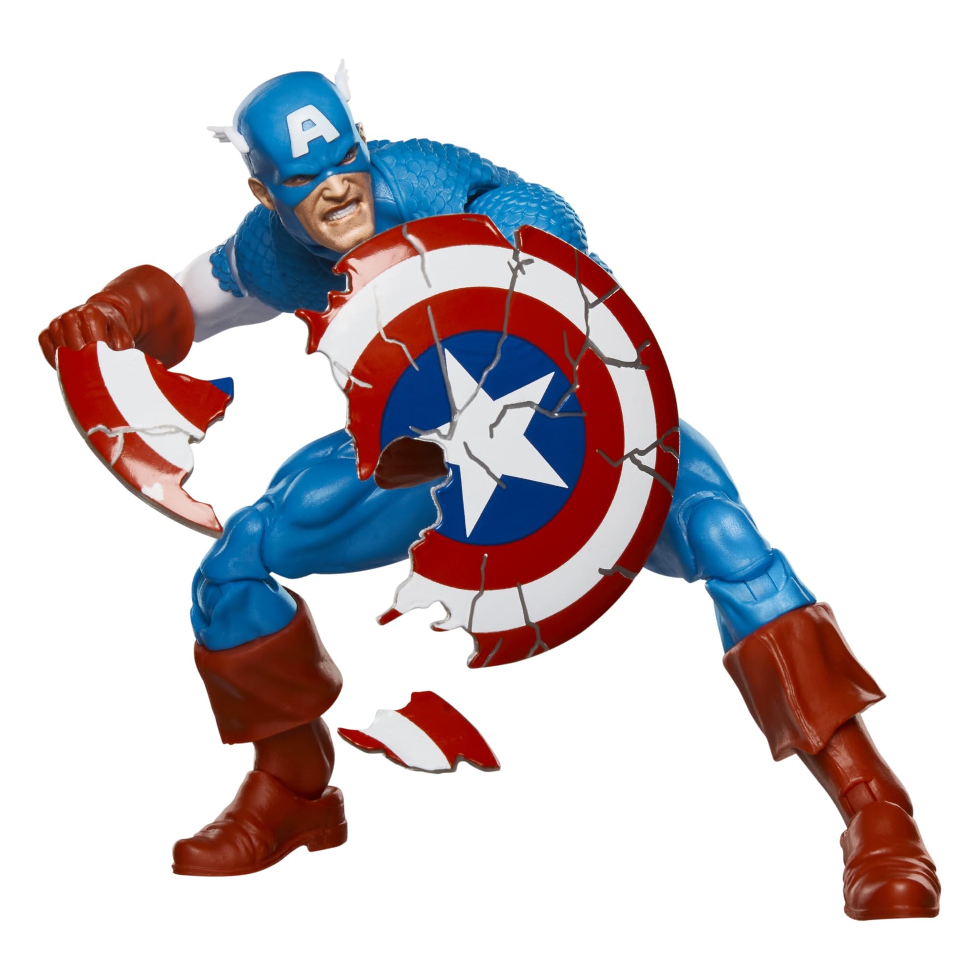 Marvel Legends Series Captain America Action Figure - Inspired by 1980s Secret Wars Comic, 6 Inch Collectible with Retro Packaging 7