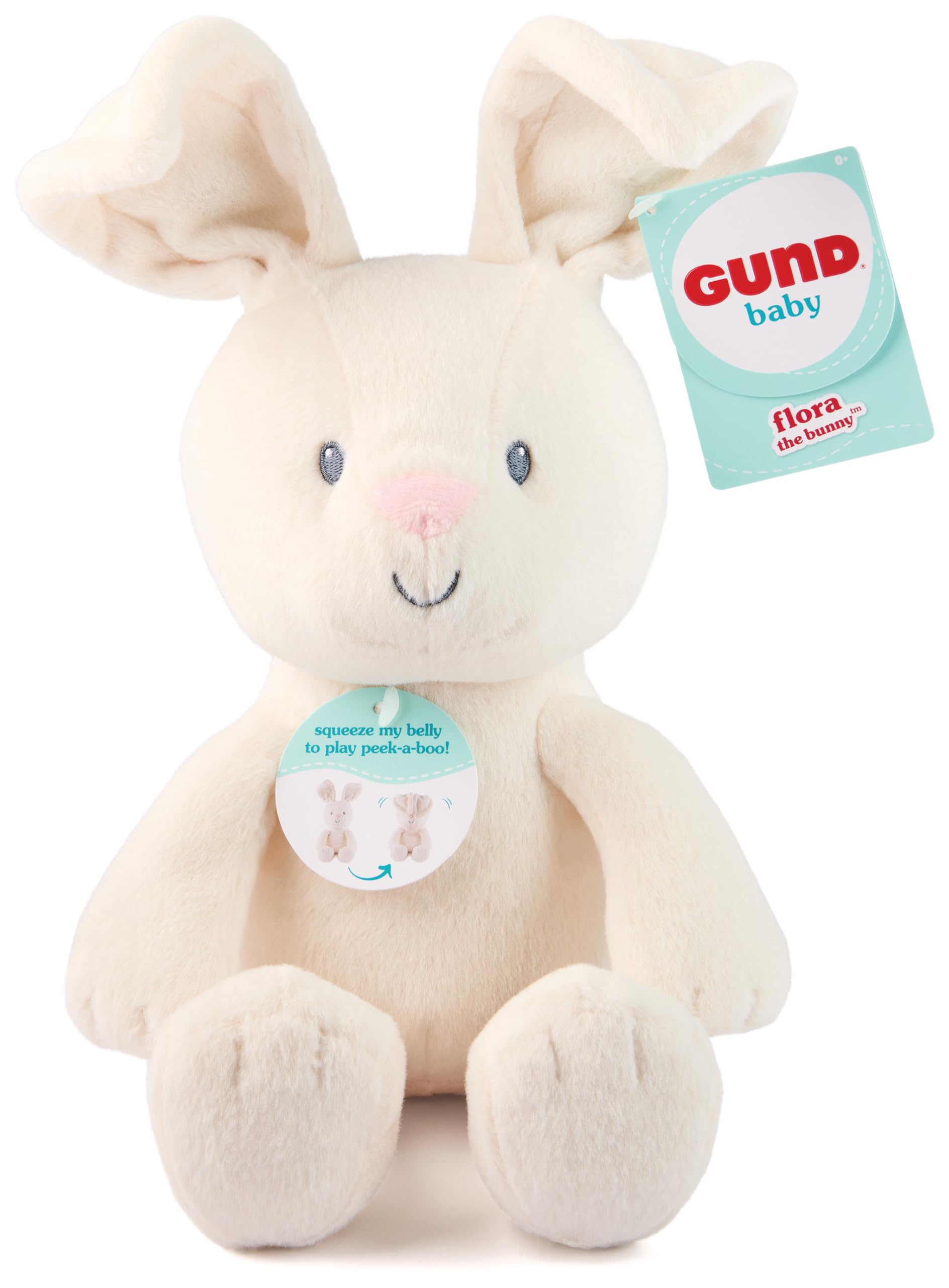 GUND Baby Peek-a-Boo Flora Bunny Plush - Stuffed Animal for 6 Months and Up 8
