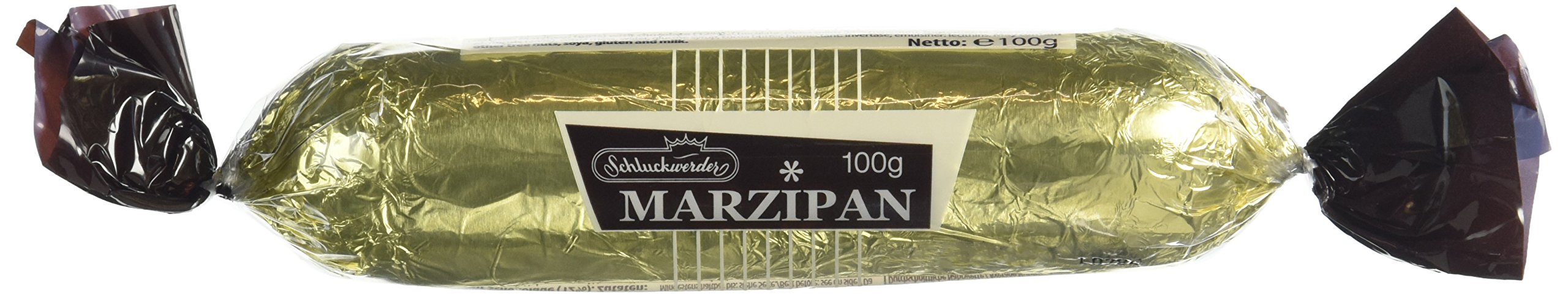 Schluckwerder Marzipan Bar Covered in Dark Chocolate, 100 g