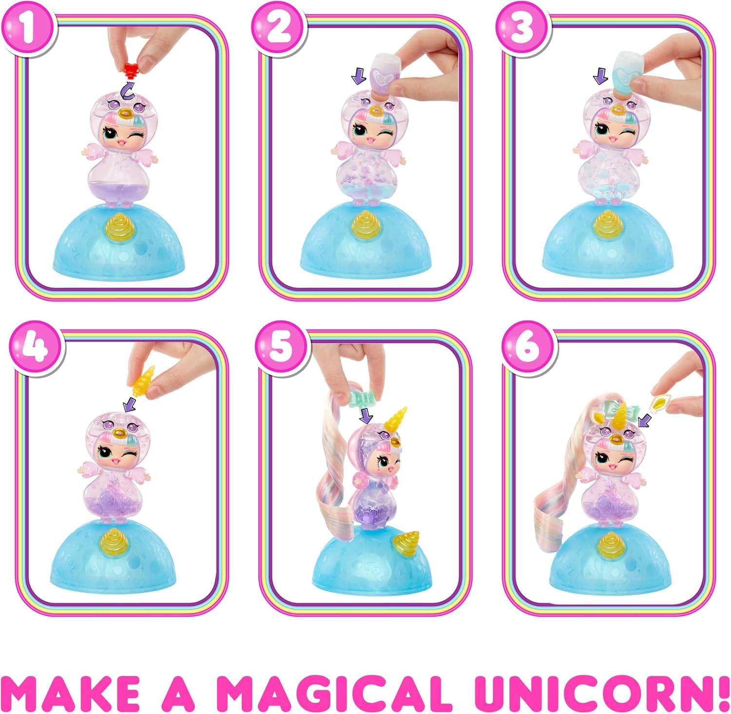 L.O.L. Surprise! Unicorn Tots - Lava Lamp Experience with Real Doll Hair, 8 to Collect 6