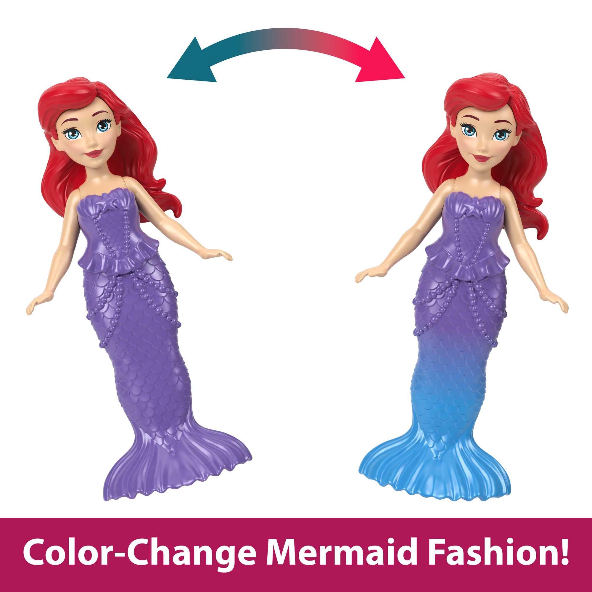 Disney Princess Ariel Stackable Castle Doll House Playset with Doll & Flounder Figure 10