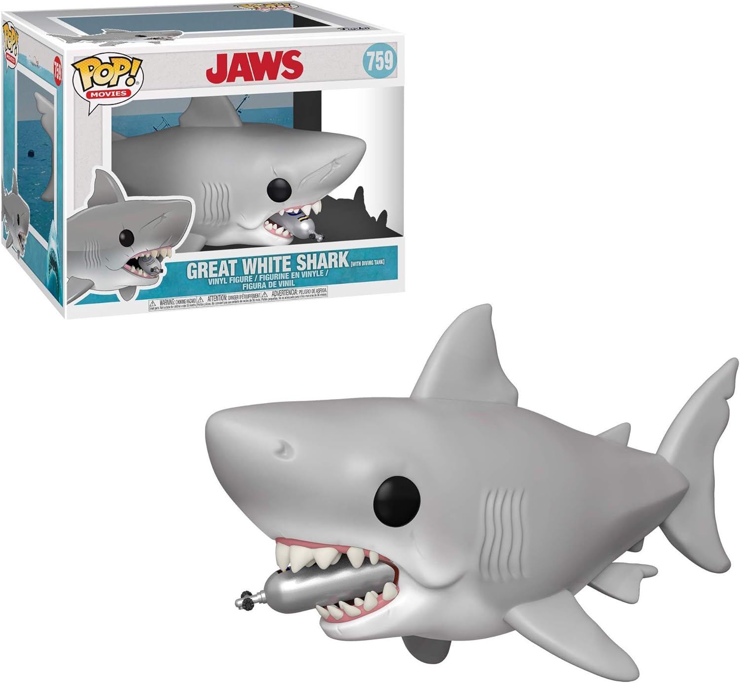 Funko Pop! Movies - Jaws with Diving Tank Vinyl Figure (38567)