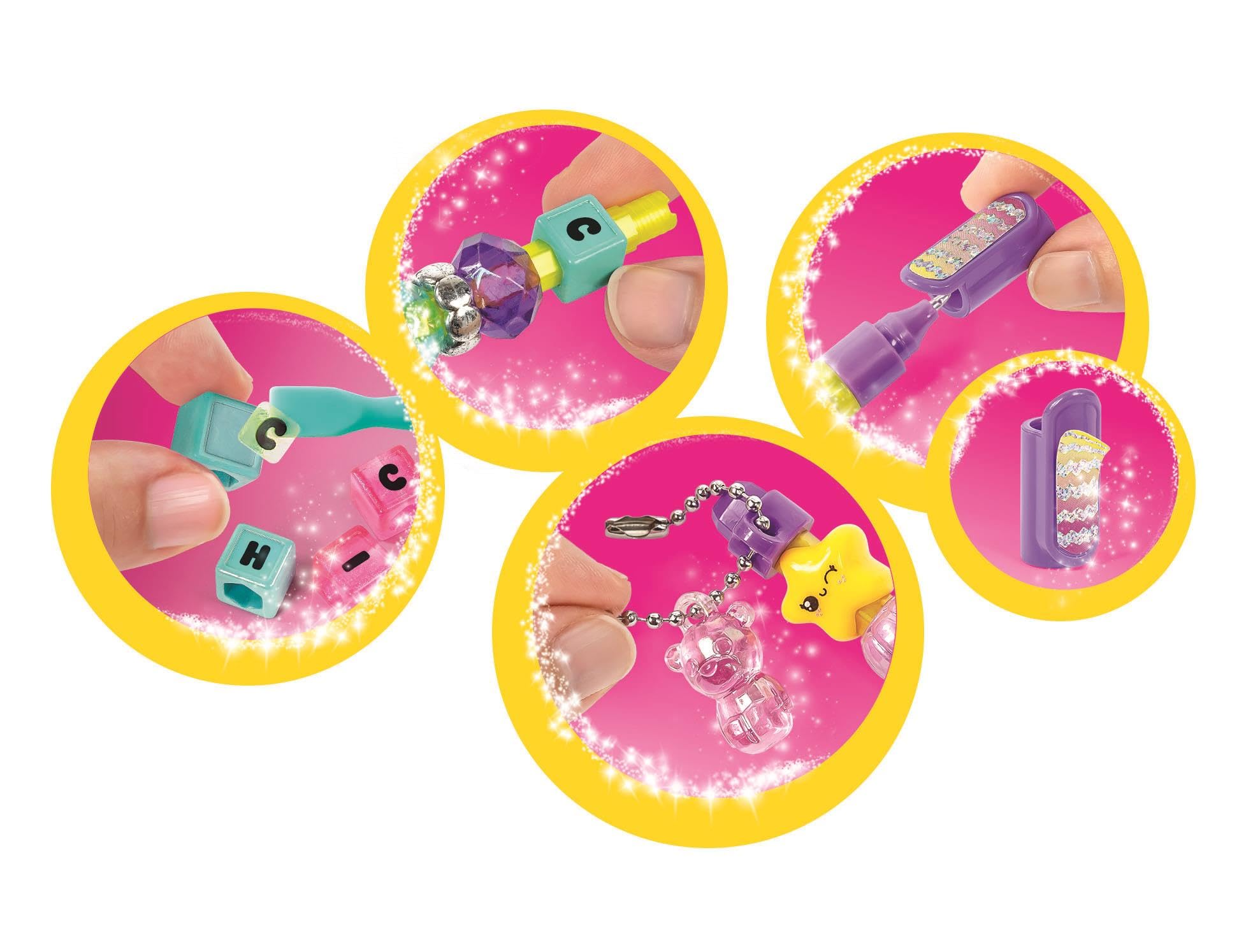 Clementoni The Message Pens - Design Your Own Pens with Beads & Stickers, Ages 6+ 4