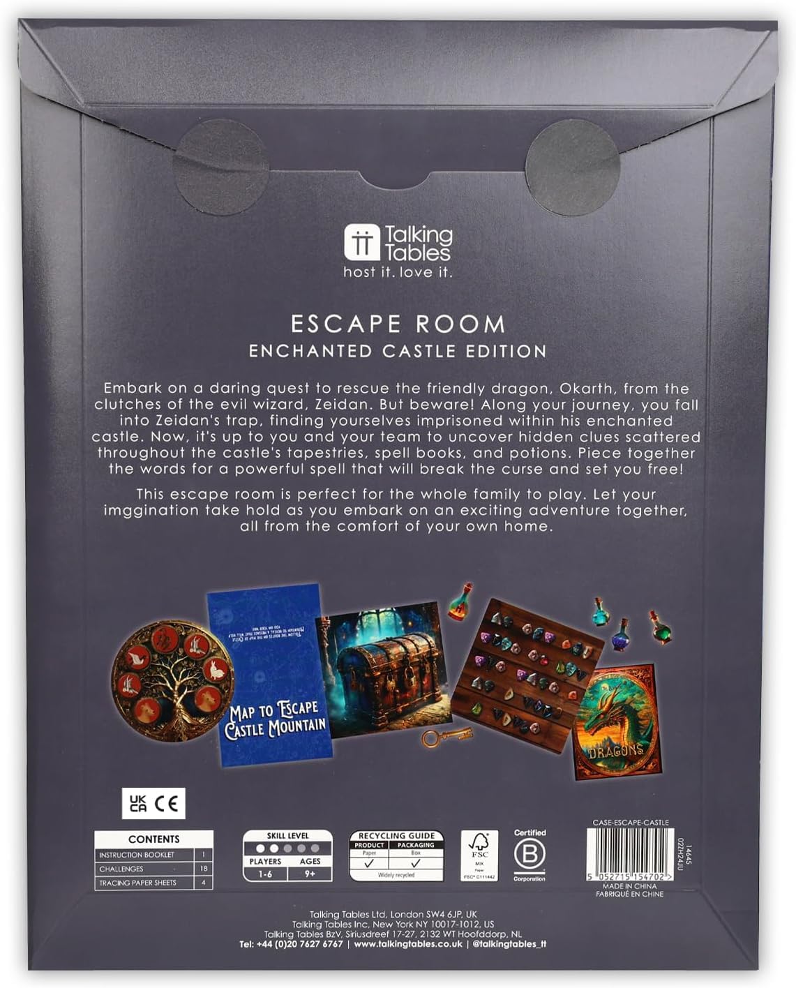 Talking Tables Escape The Enchanted Castle Rescue the Dragon Escape Room Game 3