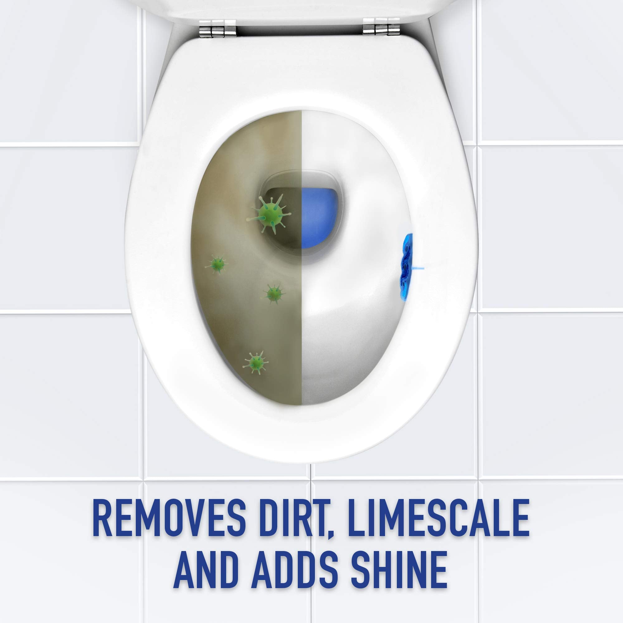 Harpic Active Fresh Toilet Rim Block Twin Pack, Atlantic Fresh