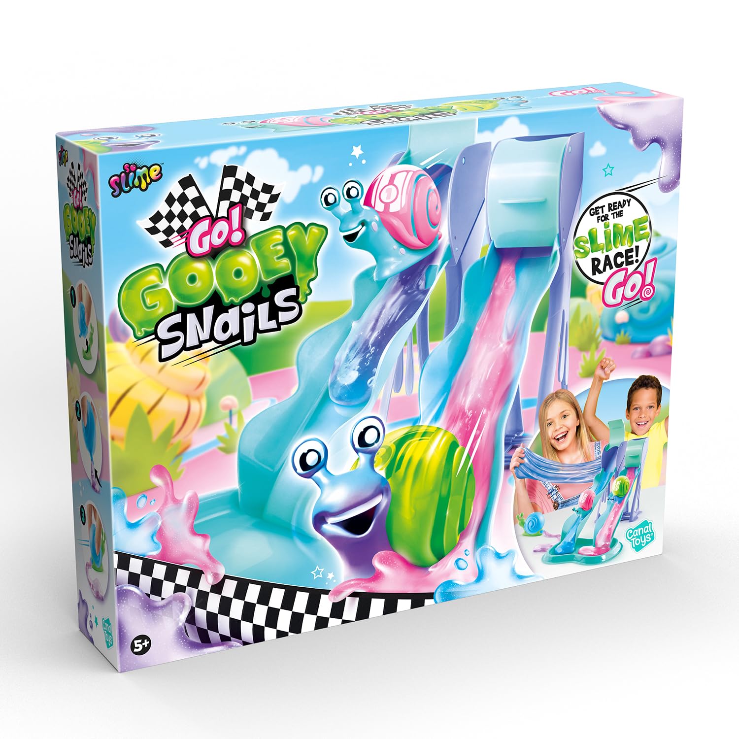 Go Gooey Snails Slime Race Set - Slime Playset for Kids 3 Years and Up 4
