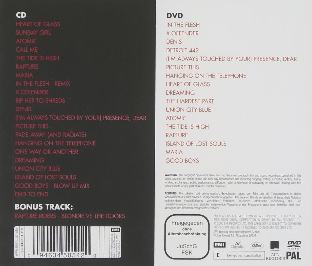 Blondie Greatest Hits: Sight & Sound [DVD]