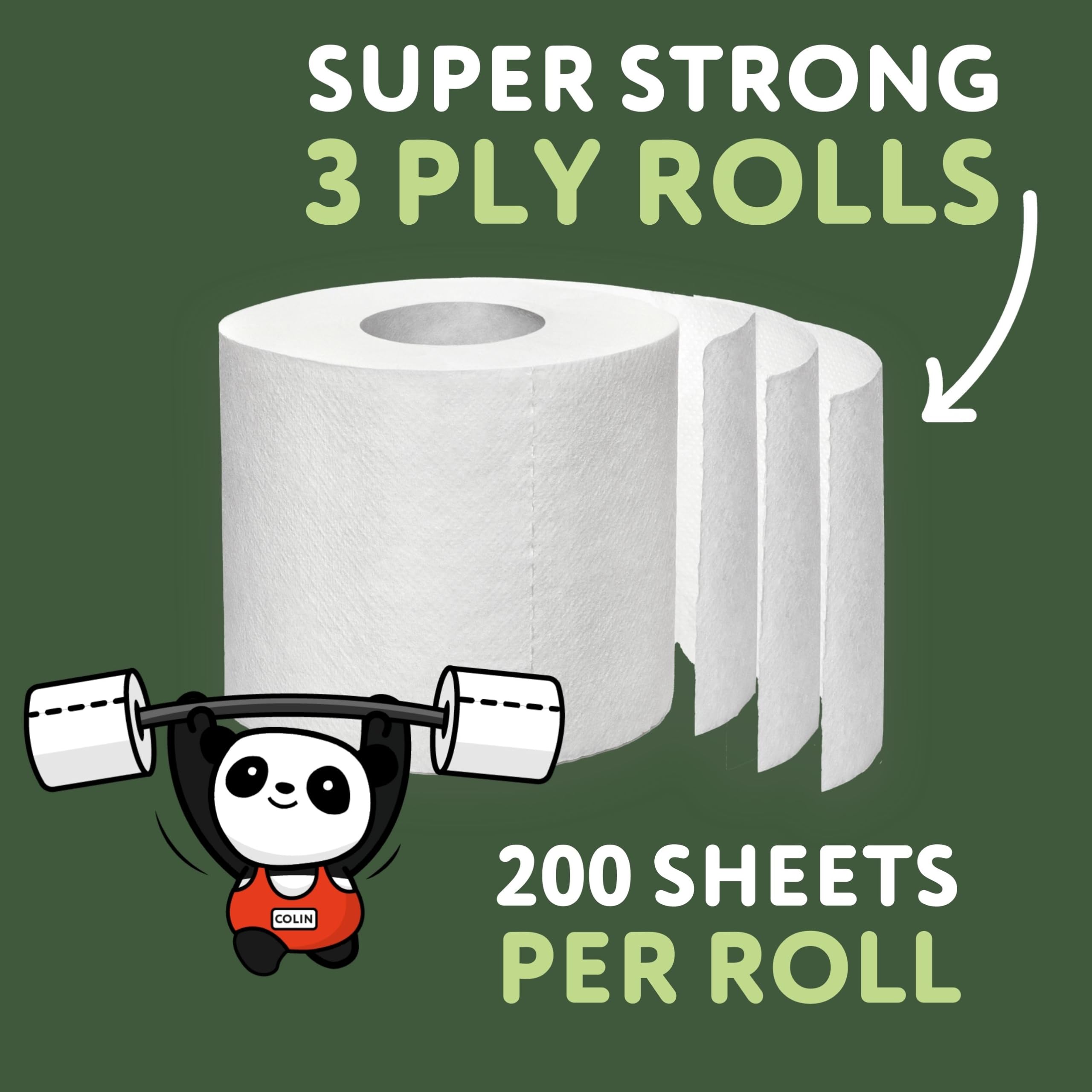The Cheeky Panda - Bamboo Toilet Paper 9 Rolls | Plastic-Free, FSC-Certified, Hypoallergenic 12