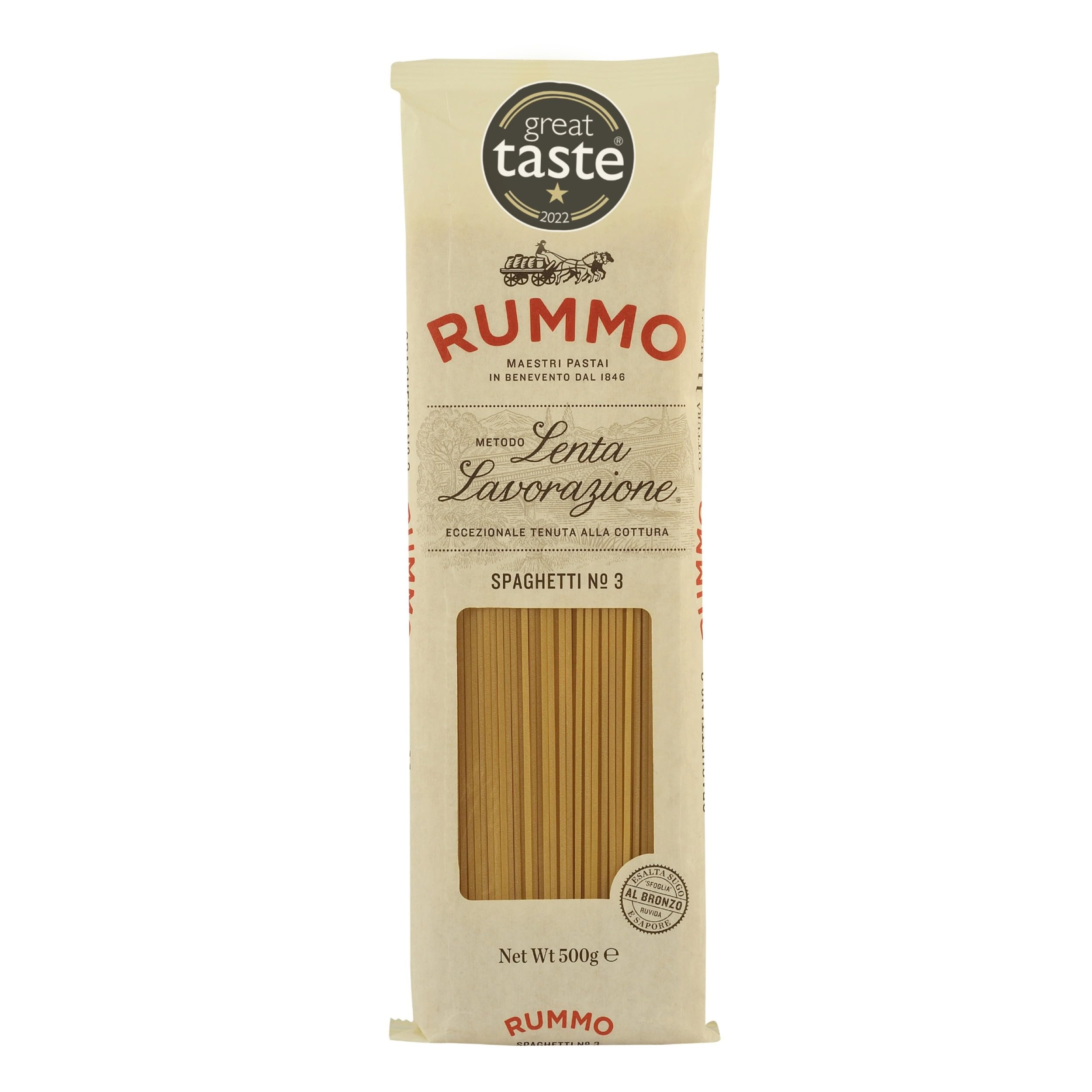 Rummo Lenta Lavorazione Spaghetti No.3 Pasta - Traditional Italian Quality | 500g
