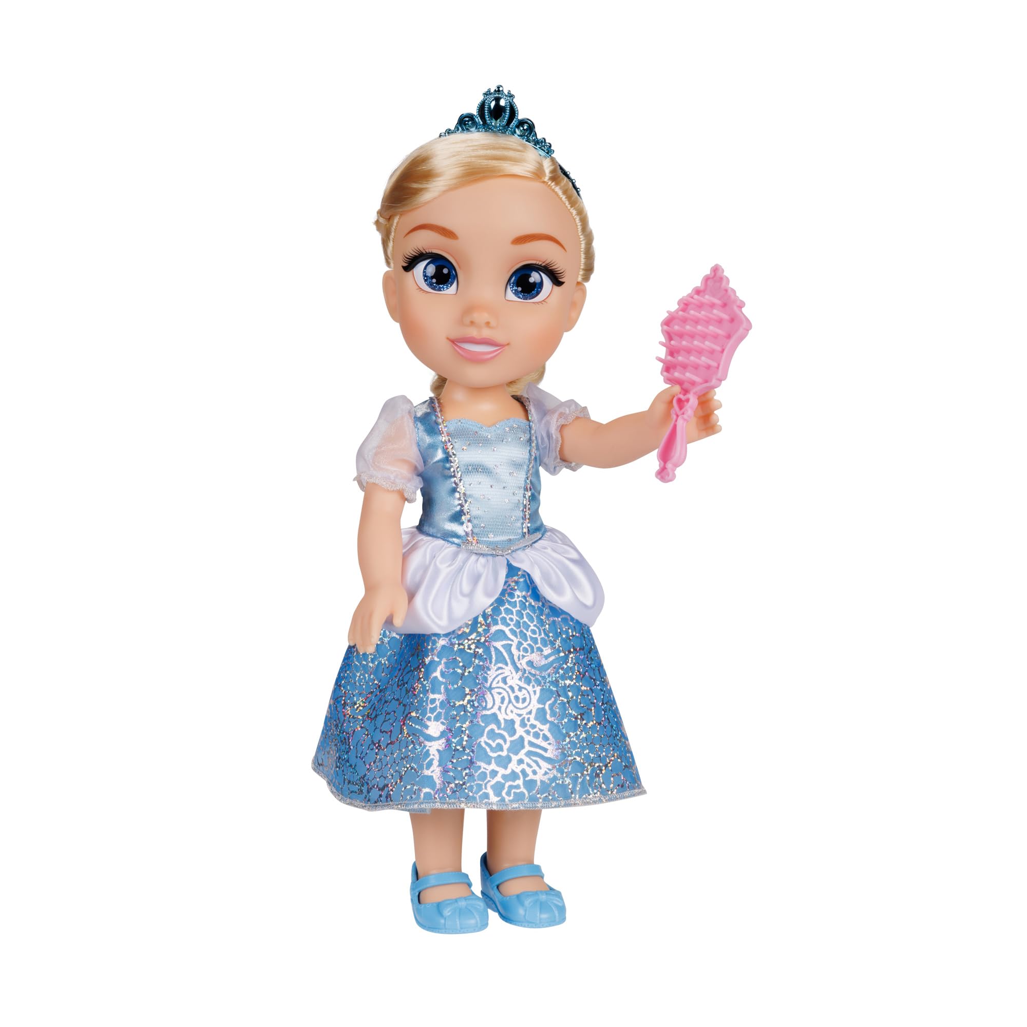 Disney Princess Cinderella Doll - 14" Shimmery Holofoil Dress with Royal Reflection Eyes, Ages 3+