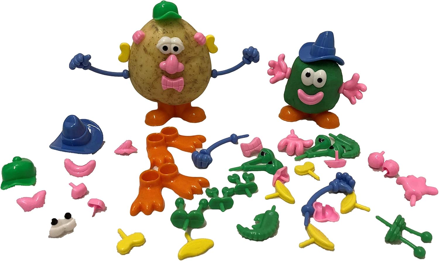 Craftplay Plastic Dough/Potato People Shapes - Pack of 52 Face & Body Features 3
