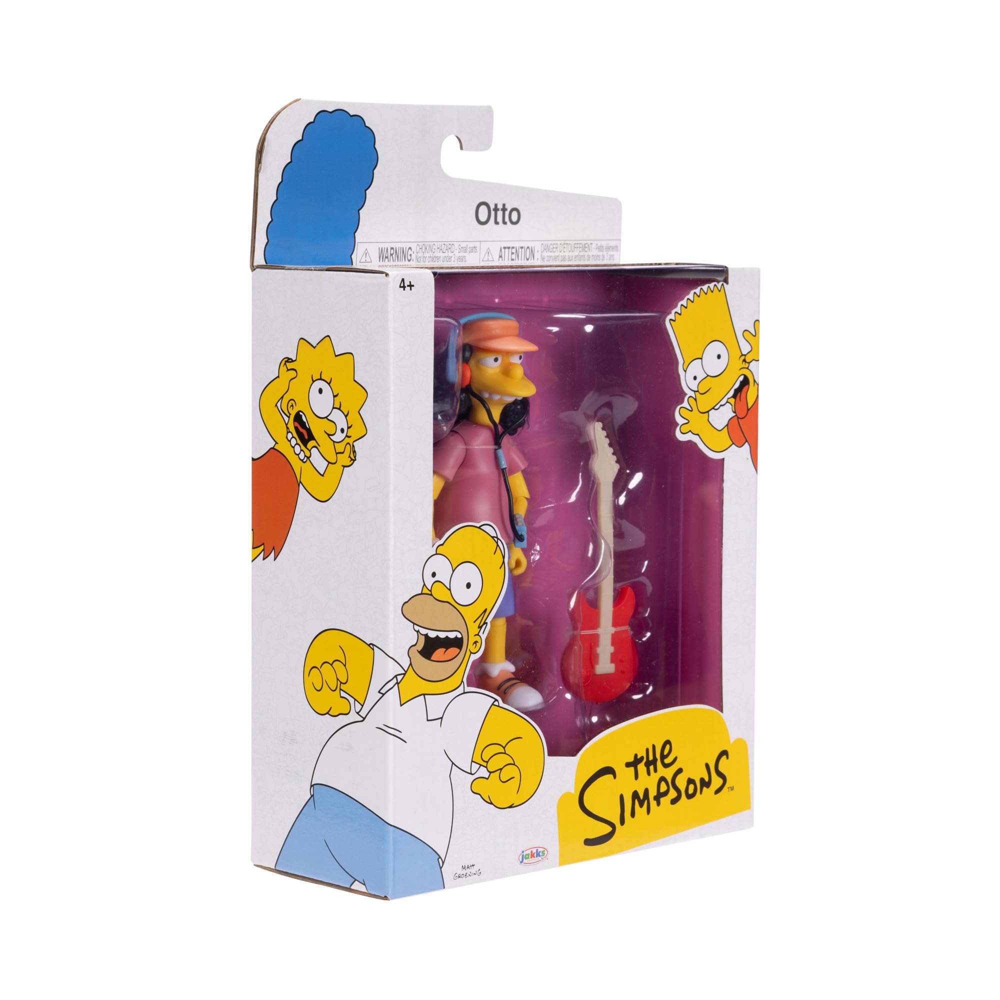 The Simpsons Otto 12.7cm Collectible Action Figure with Electric Guitar - JAKKS Pacific 4