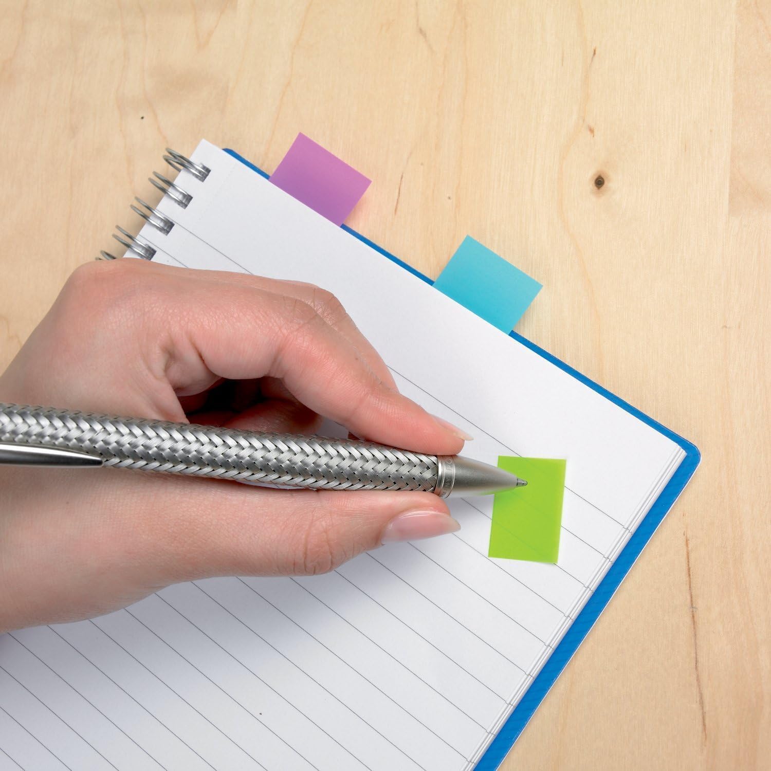 Post-it Index Flags - Medium, Assorted Colours, 10 + 2 FREE Dispensers | Repositionable 9
