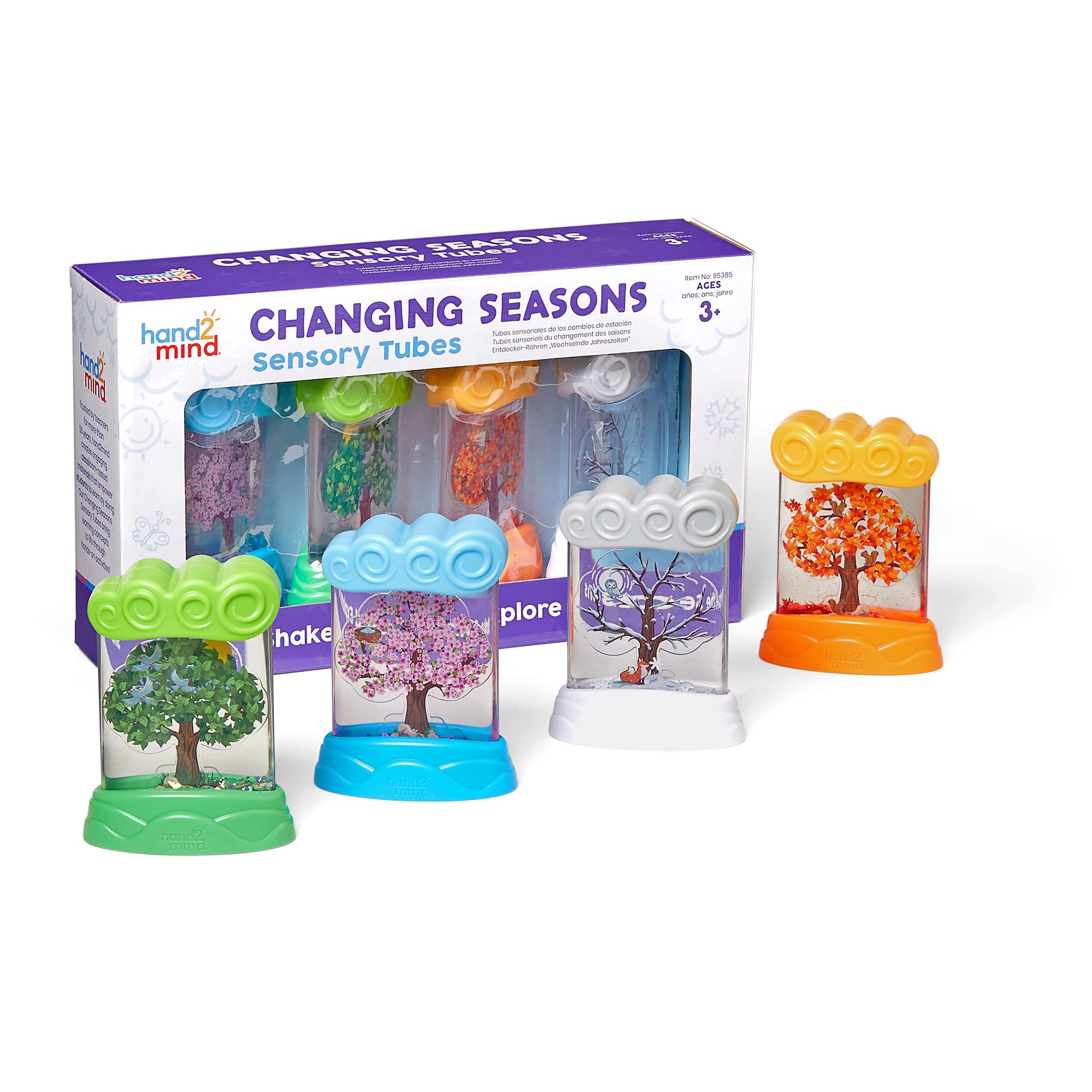 Learning Resources Changing Seasons Sensory Tubes - Educational Nature Playset for Toddlers 3+