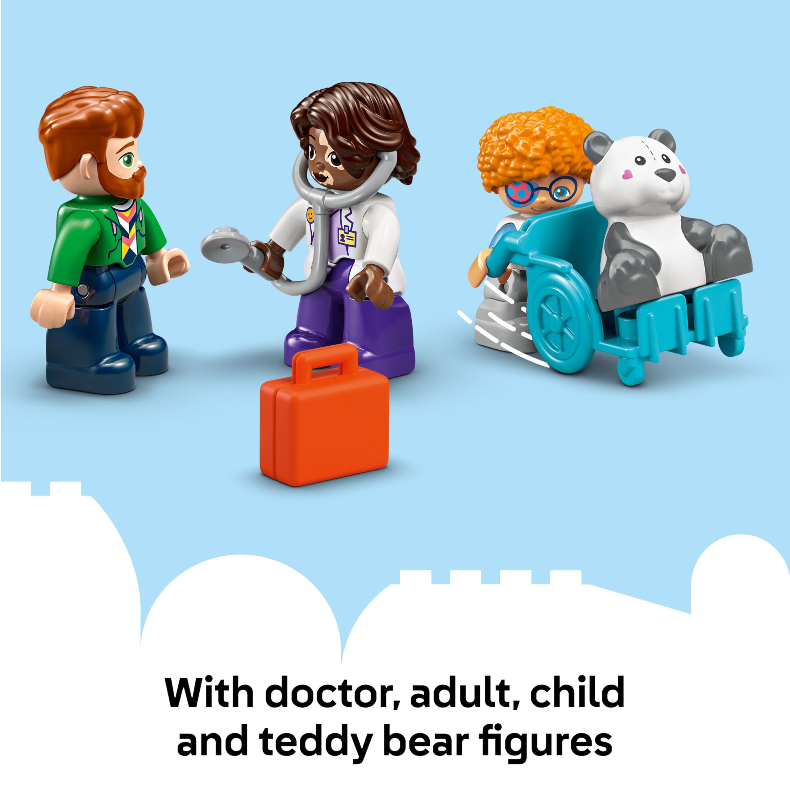 LEGO DUPLO First Time: Visit to the Doctor - Role Play Building Set for Toddlers 2+ 11