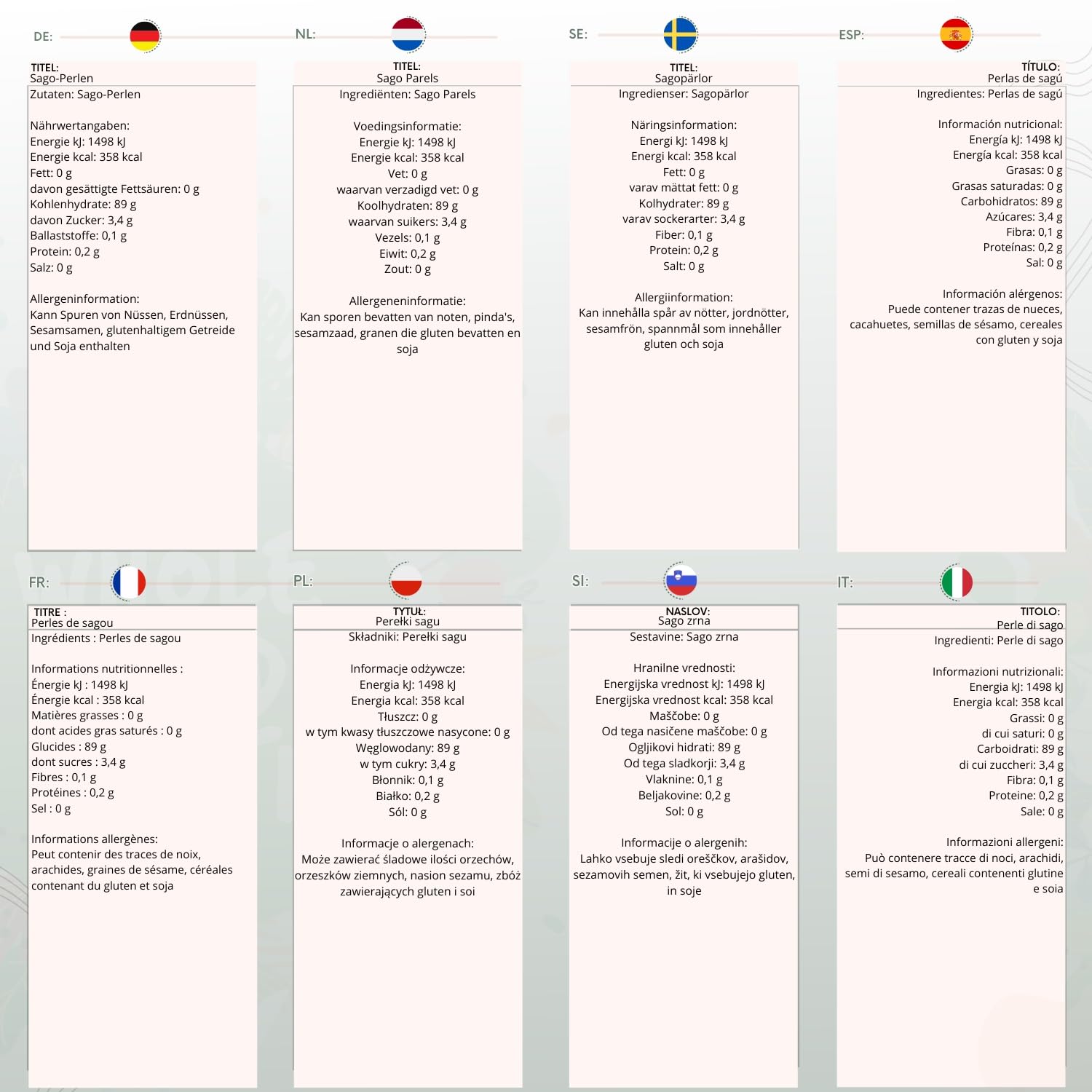 Wholefood Earth Sago Pearls 500g | GMO-Free | Natural | Recyclable Packaging