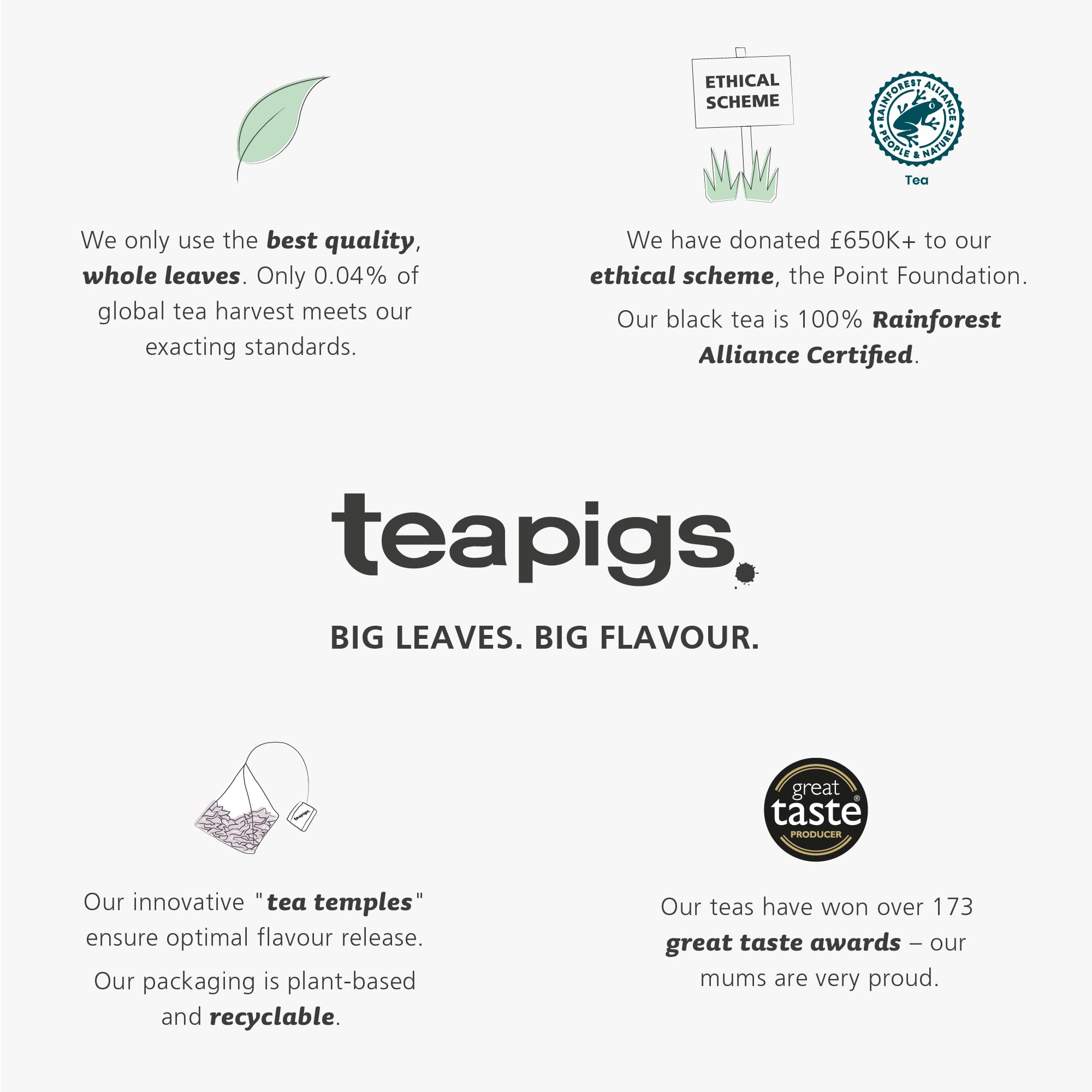 teapigs - Strawberry & Juniper Tea Caffeine-Free Fruit Tea Bags with Hibiscus 3