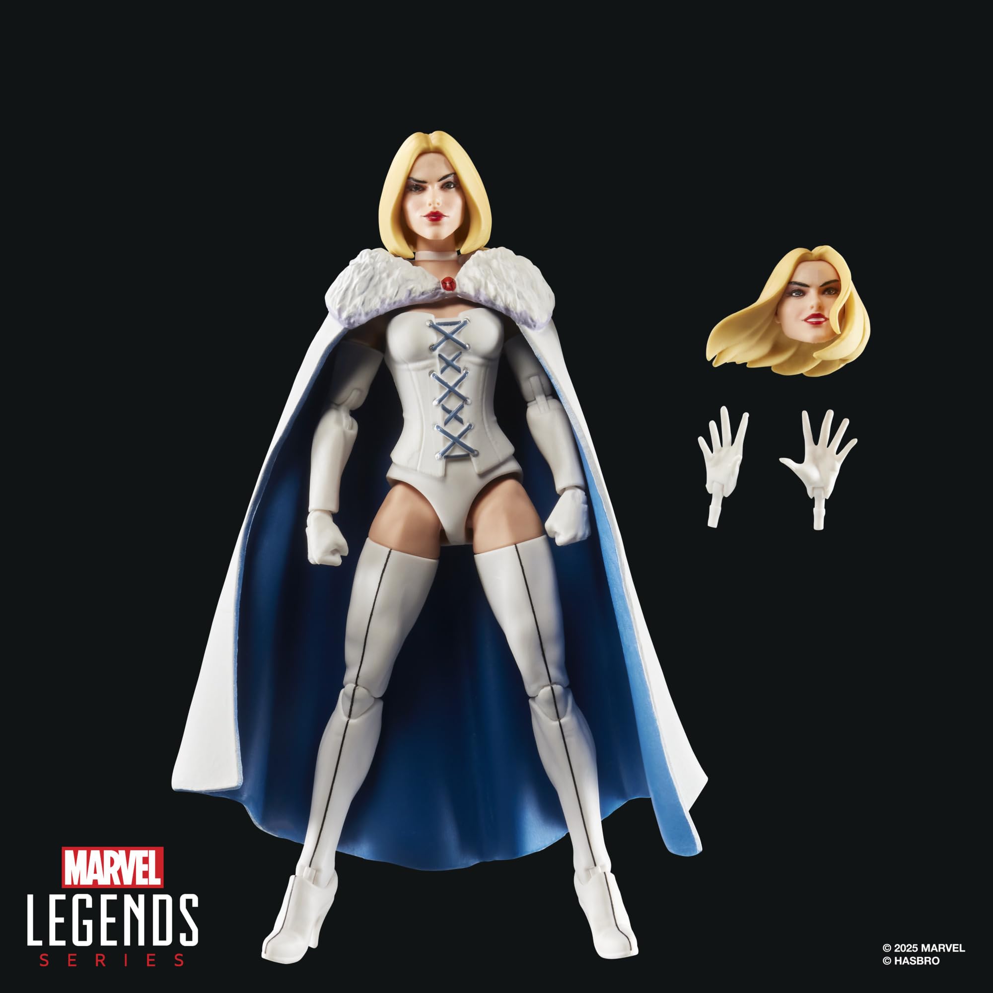Marvel Legends Series Emma Frost Action Figure - 6-Inch X-Men '97 Collectible with Articulation & Accessories 7
