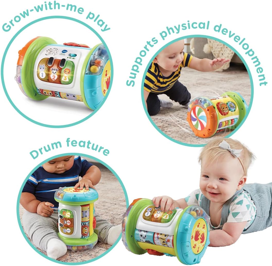 VTech Explore & Discover Roller - Interactive Baby Toy with Lights, Sounds & Gears for 6-12 Months