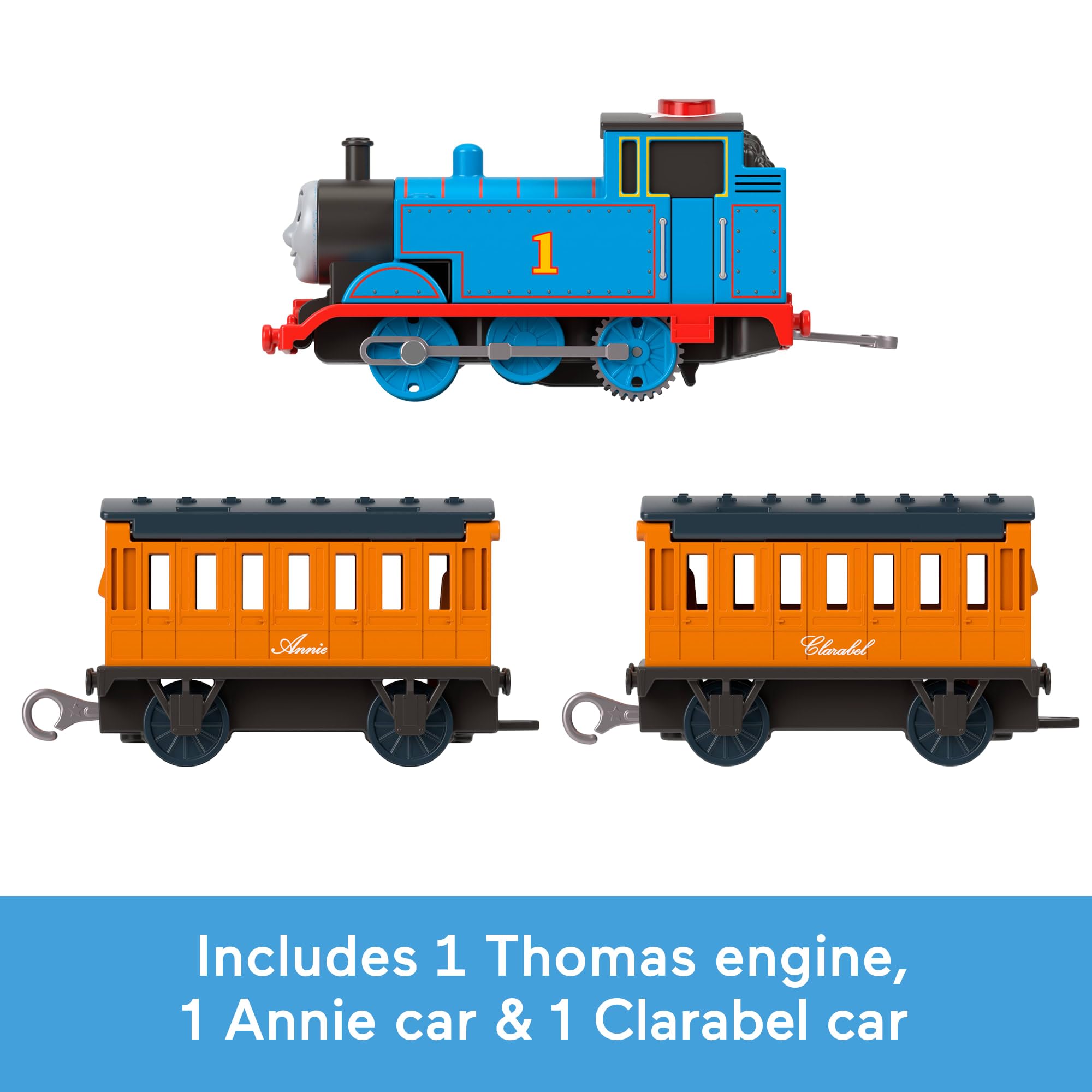 Thomas & Friends Motorized Talking Train Engine with Cargo Car - Multicolor 5