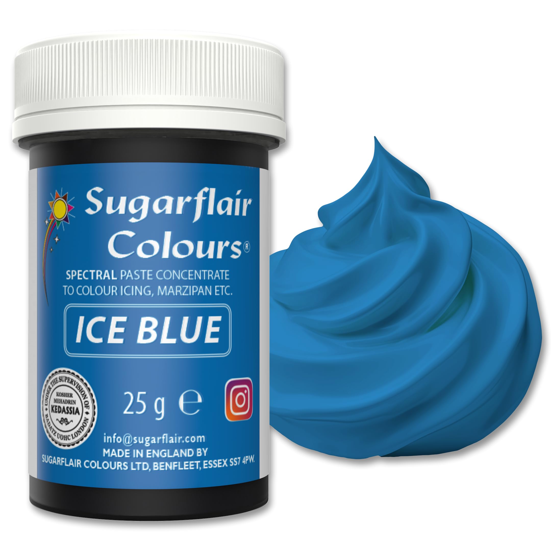 Sugarflair - Spectral Ice Blue Food Colouring Paste (30g) 6